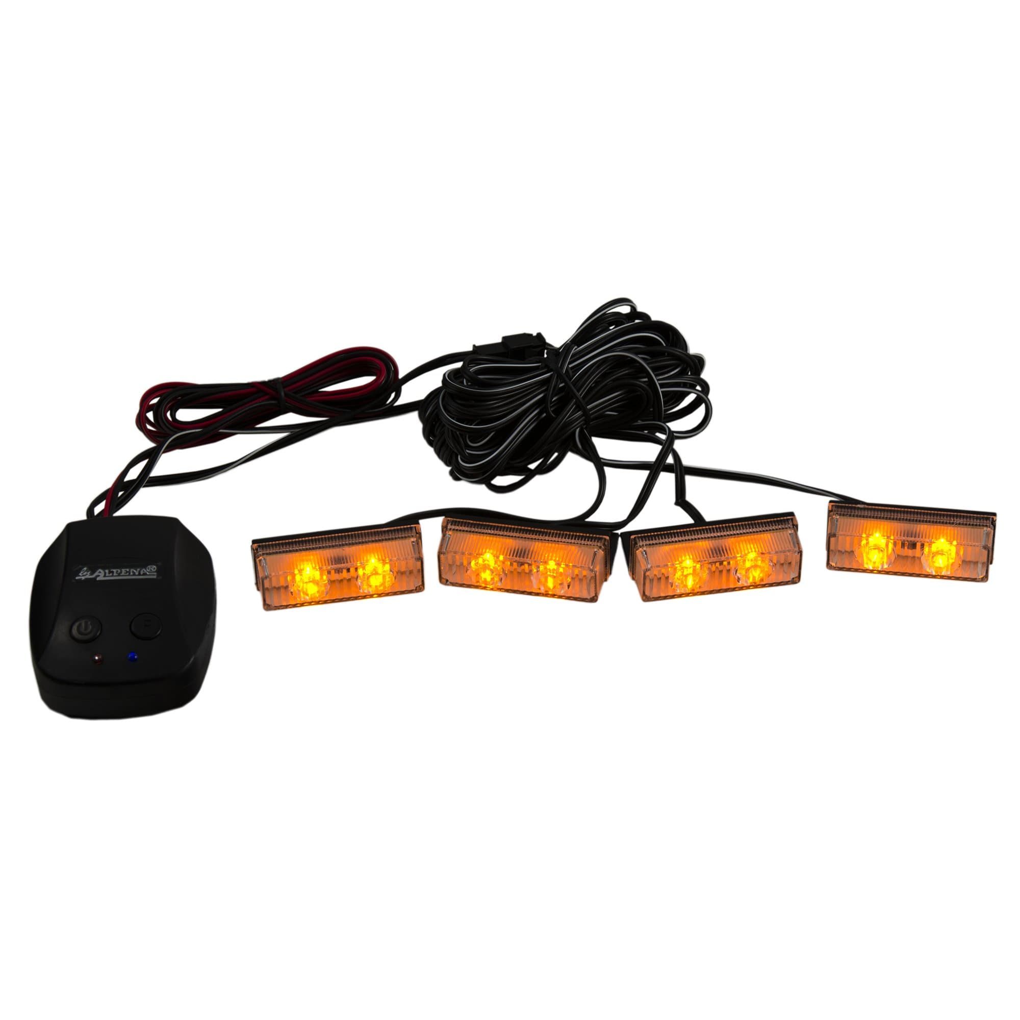 Alpena 78304 Quad SlimStrobe - Amber