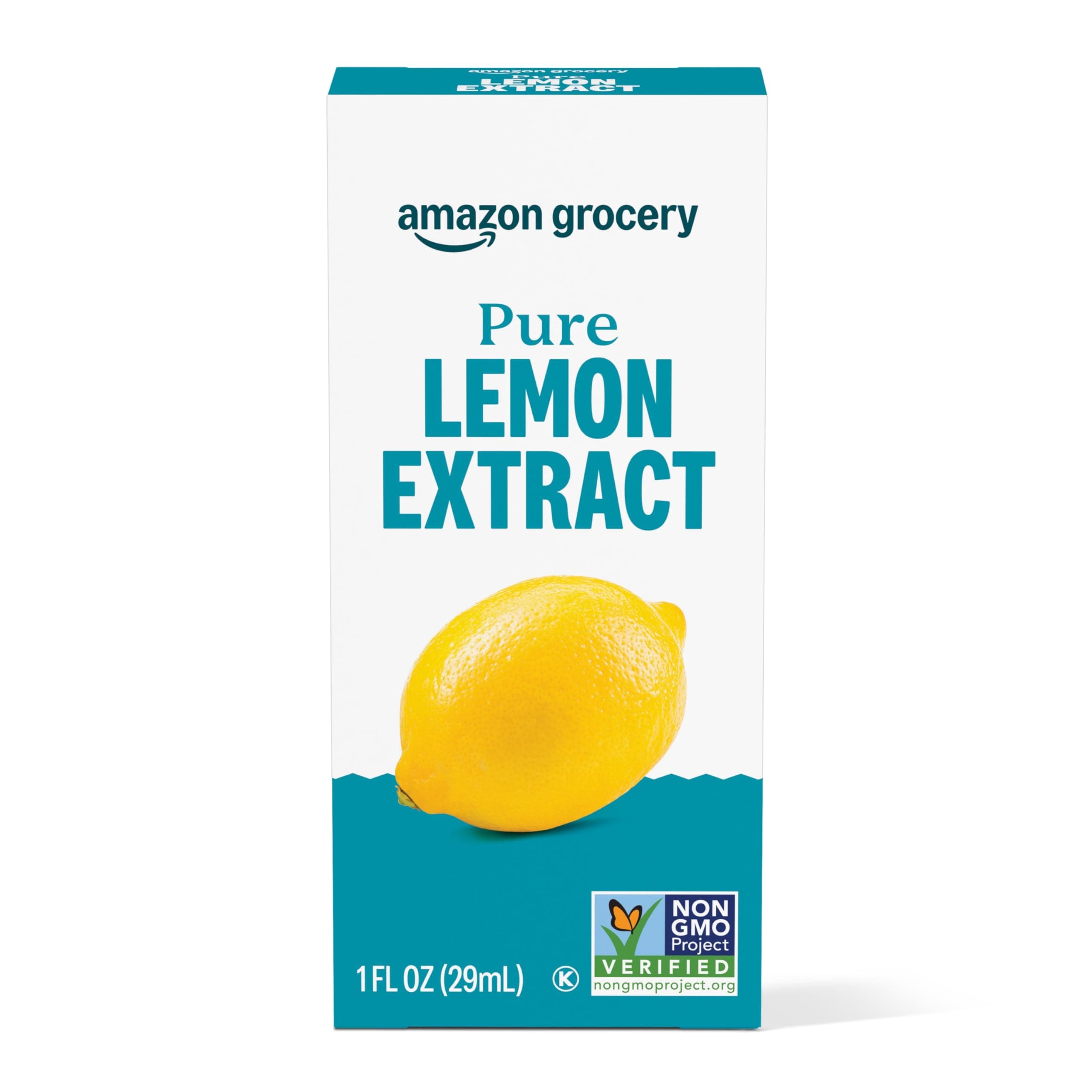 Amazon Grocery, Pure Lemon Extract, 1 Fl Oz