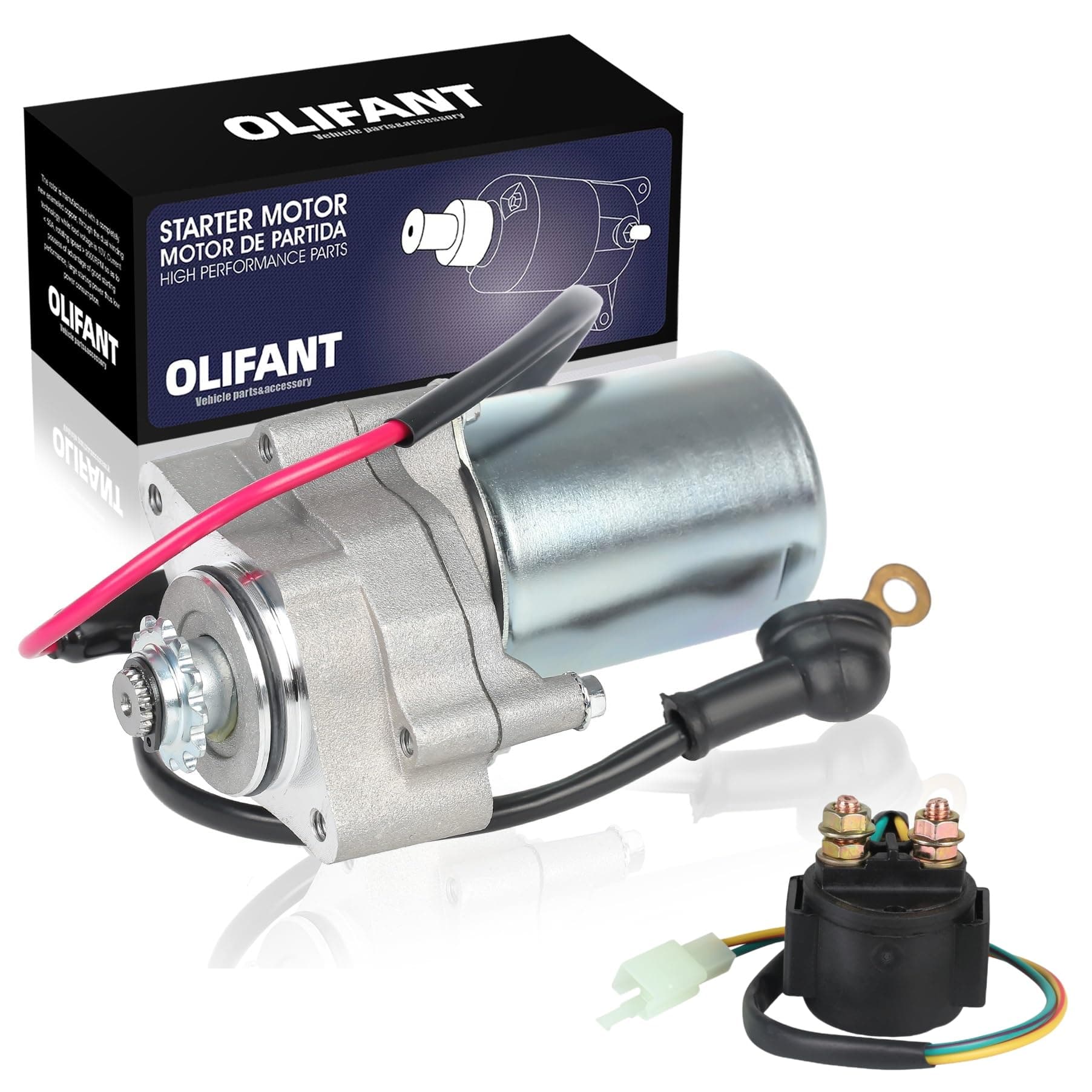 OLIFANT 2 Bolt Starter for Honda Clone Lower Bottom Mount 50cc 70cc 90cc 110cc 125cc Chinese Kids ATV Under Position Engine Starter