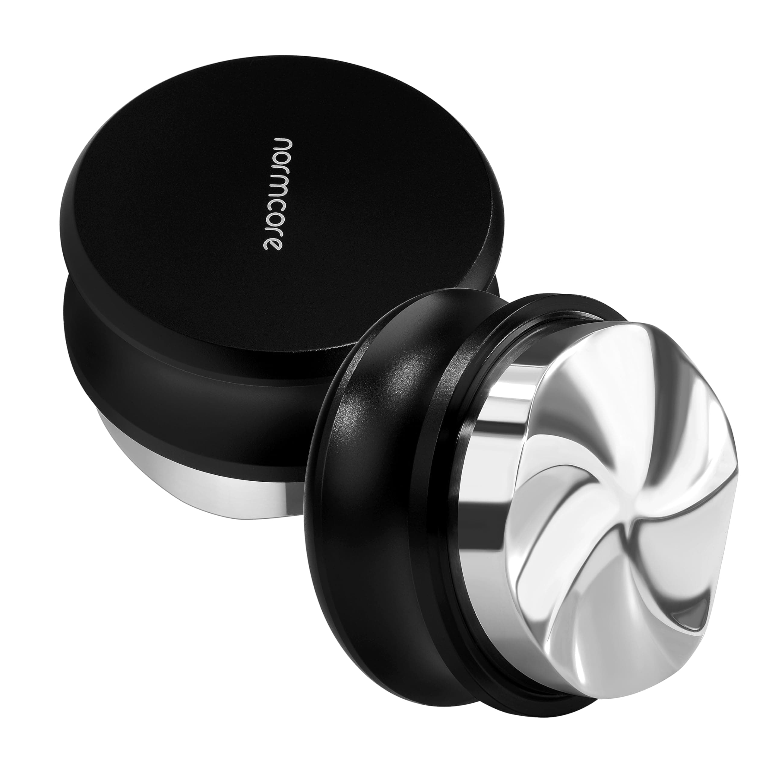 58.5mm Gravity Distribution Tool, Gravity Adaptive Espresso Distributor, Espresso Coffee Leveler Tool for 58mm Bottomless Portafilter, 304 Stainless Steel 5 Blade base