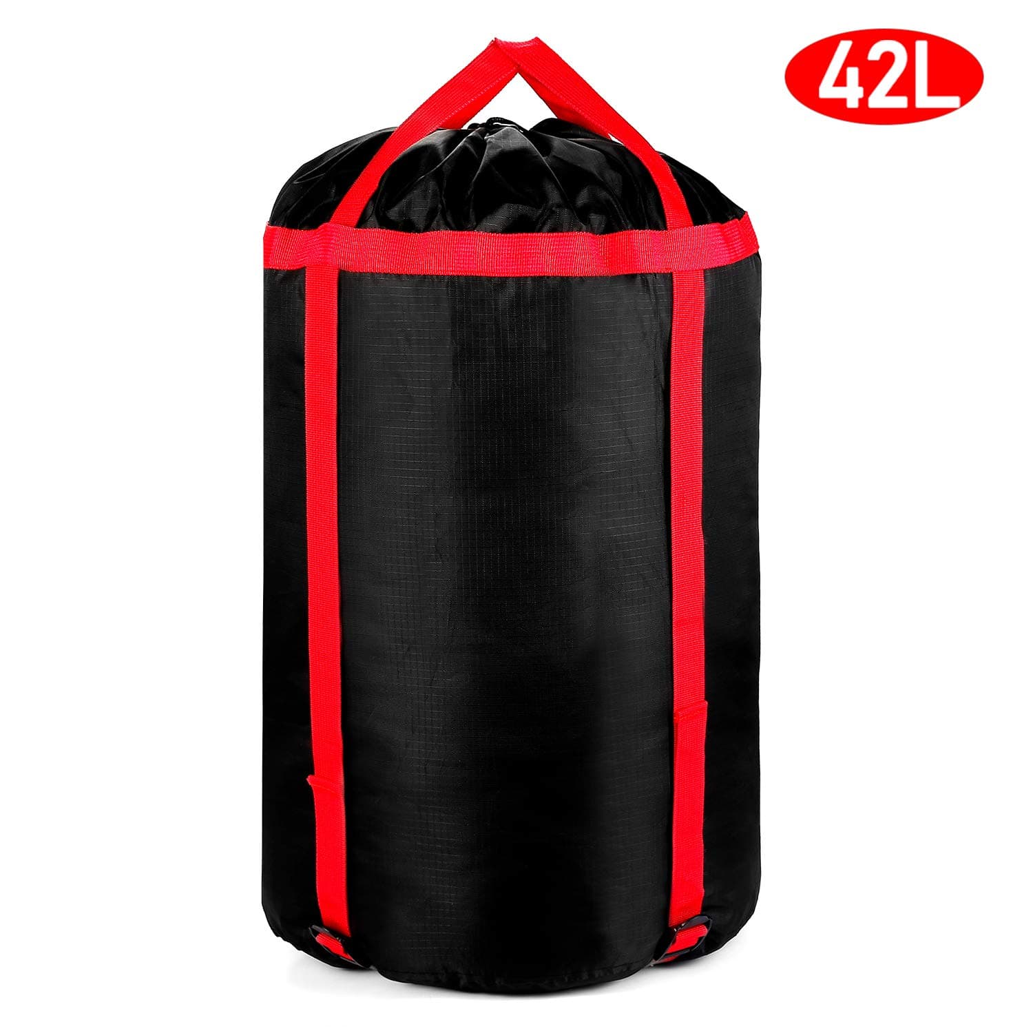 Compression Stuff Sack Storage Bag - Oxford Fabric Sleeping Bag Storage Sack 42L Large Lightweight Organizer Water Resistant Tearproof for Camping Hiking Backpacking Travelling Mountaineering Outdoor