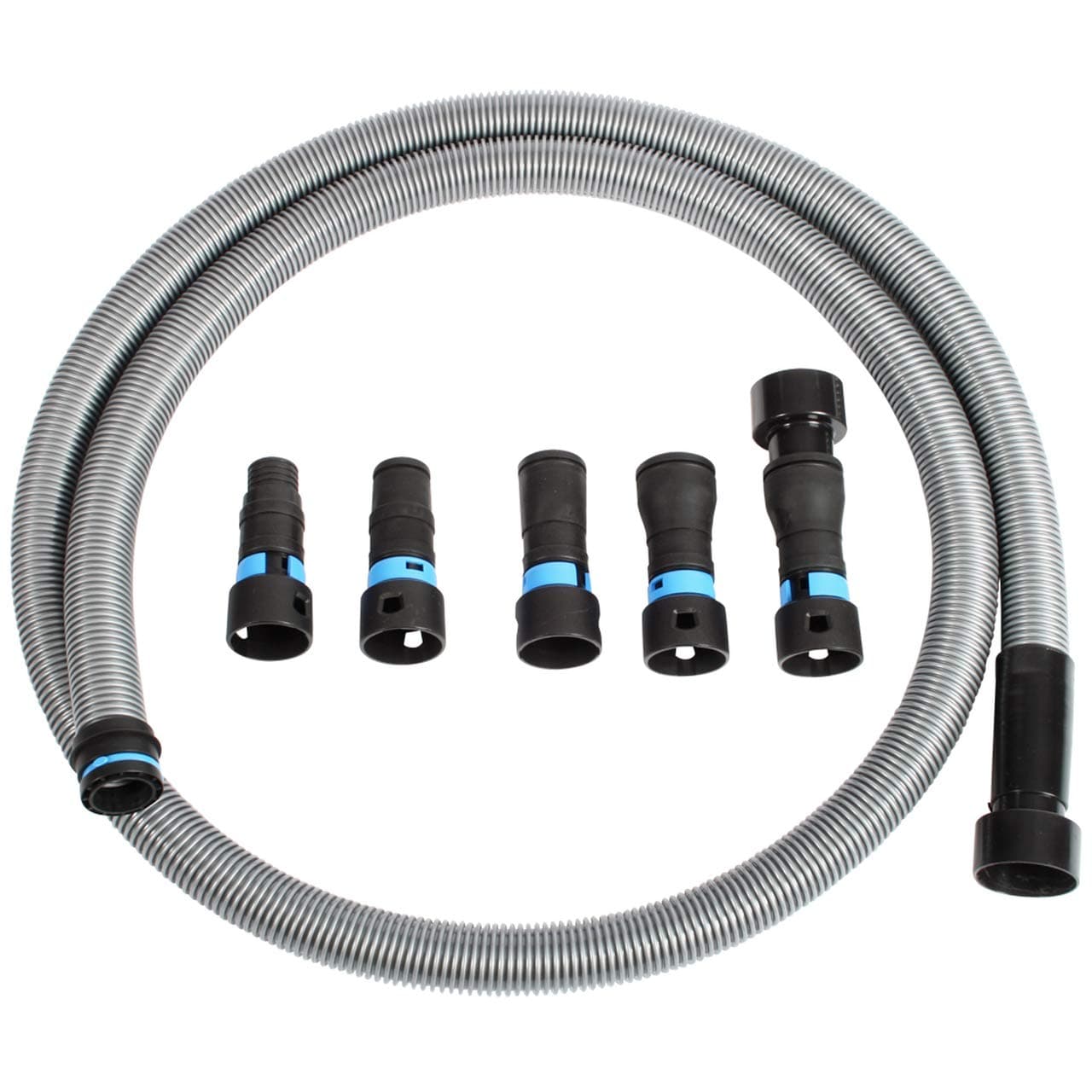 – 94698 Quick Click 3m Hose for Home and Shop Vacuums with Five Piece Power Tool Adaptor Set for Dust Collection