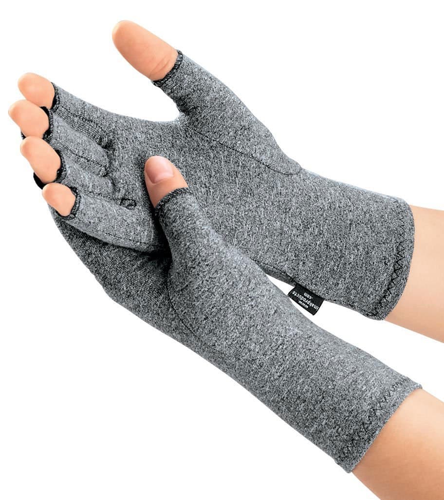IMAK Compression Arthritis Gloves - Fingerless, Support for Joint Pain & Circulation, Unisex, Compression Gloves