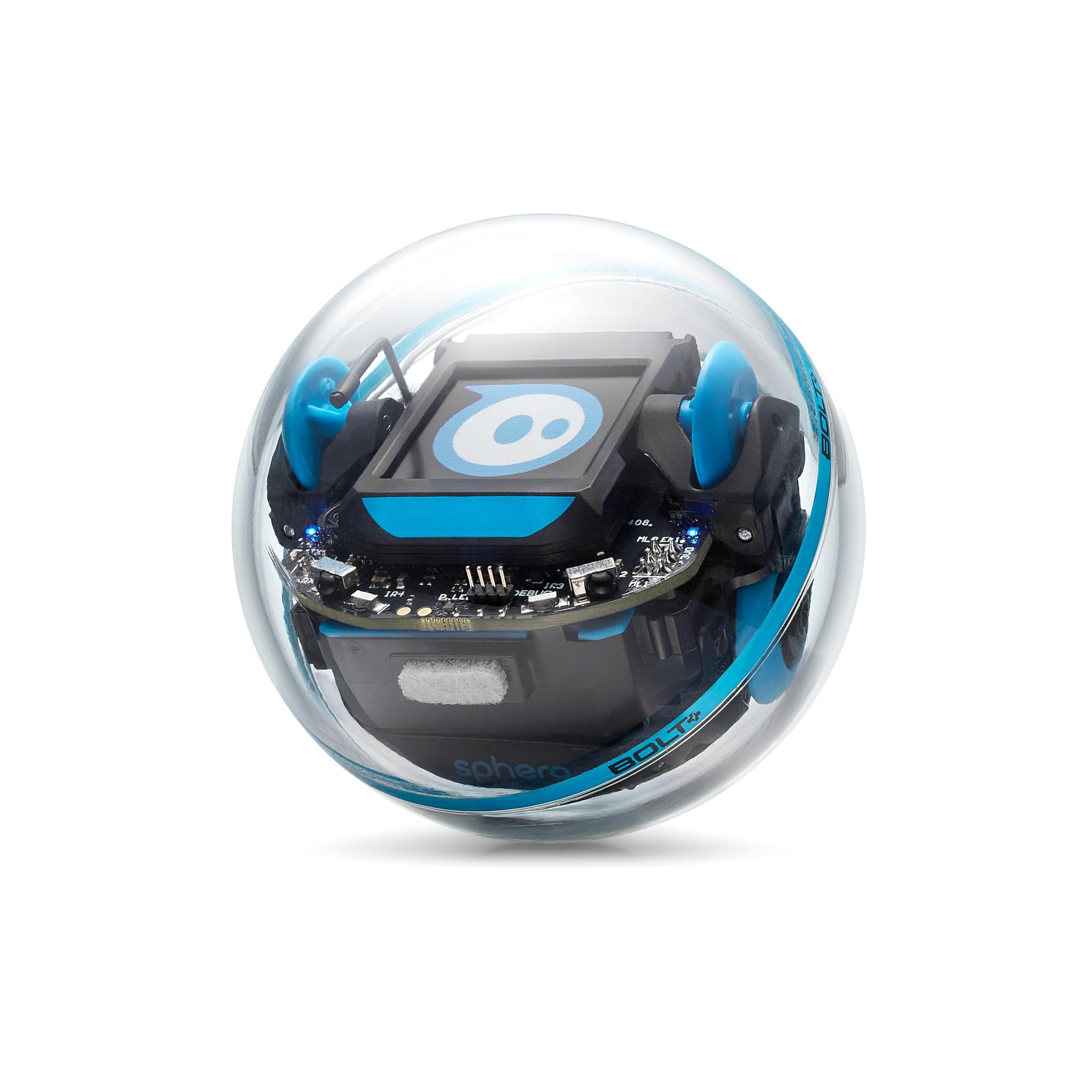 Sphero Bolt+: Coding Robot Ball - Program with Draw, Drag-and-Drop Blocks, Javascript, & Python - Animated LCD Screen - Ages 8+ - Durable & Waterproof - STEM Toy for Kids & Teens