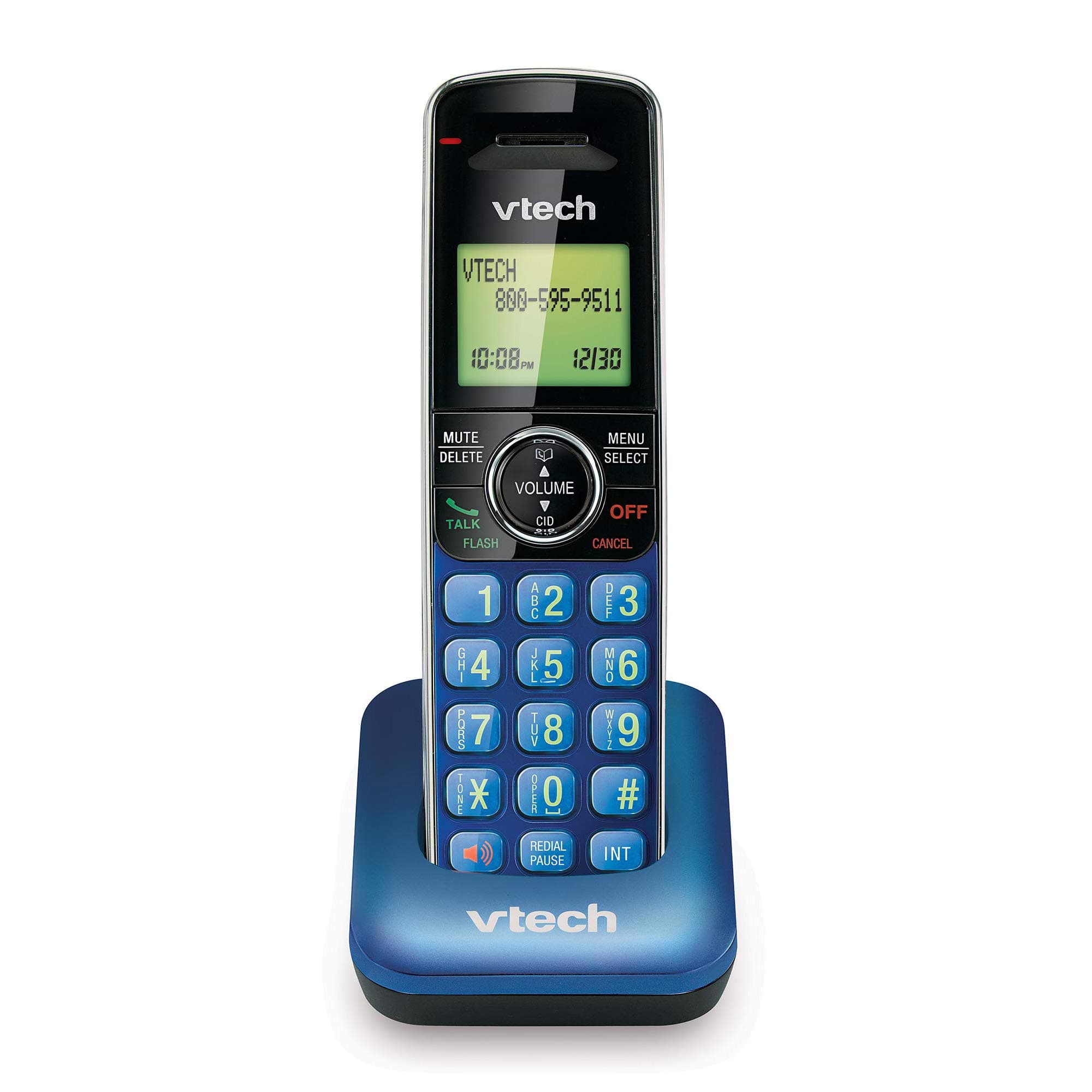 VTech CS6409-15 Accessory Cordless Handset, Blue | Requires a VTech CS6419 or CS6429 Series Cordless Phone System to Operate, Accessory Handset for VTech CS6419 & CS6429 Series