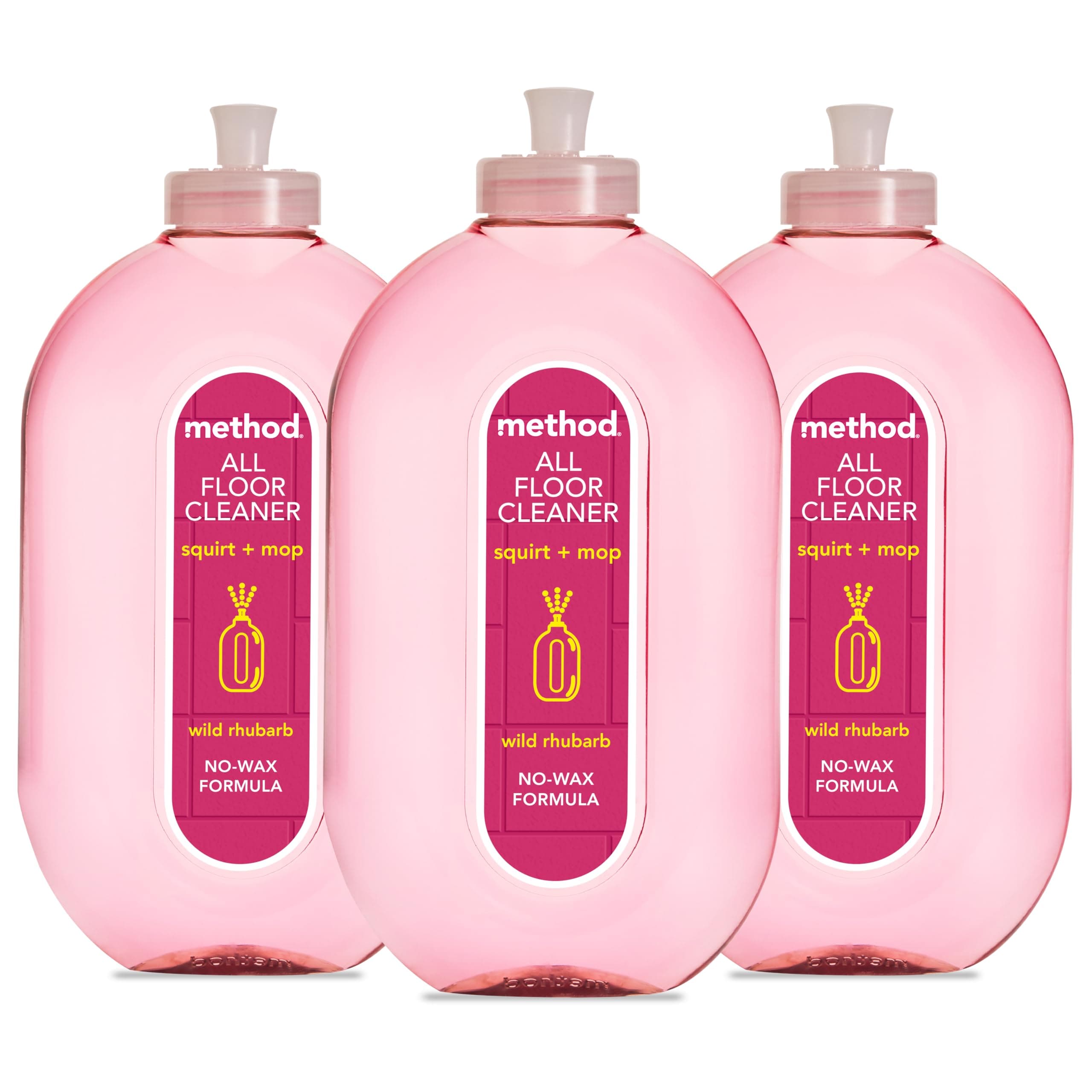 Multipurpose, All Floor Cleaner, Gently Cleans and Shines, Fresh Wild Rhubarb Scent, Pack of 3, 3 x 739ml