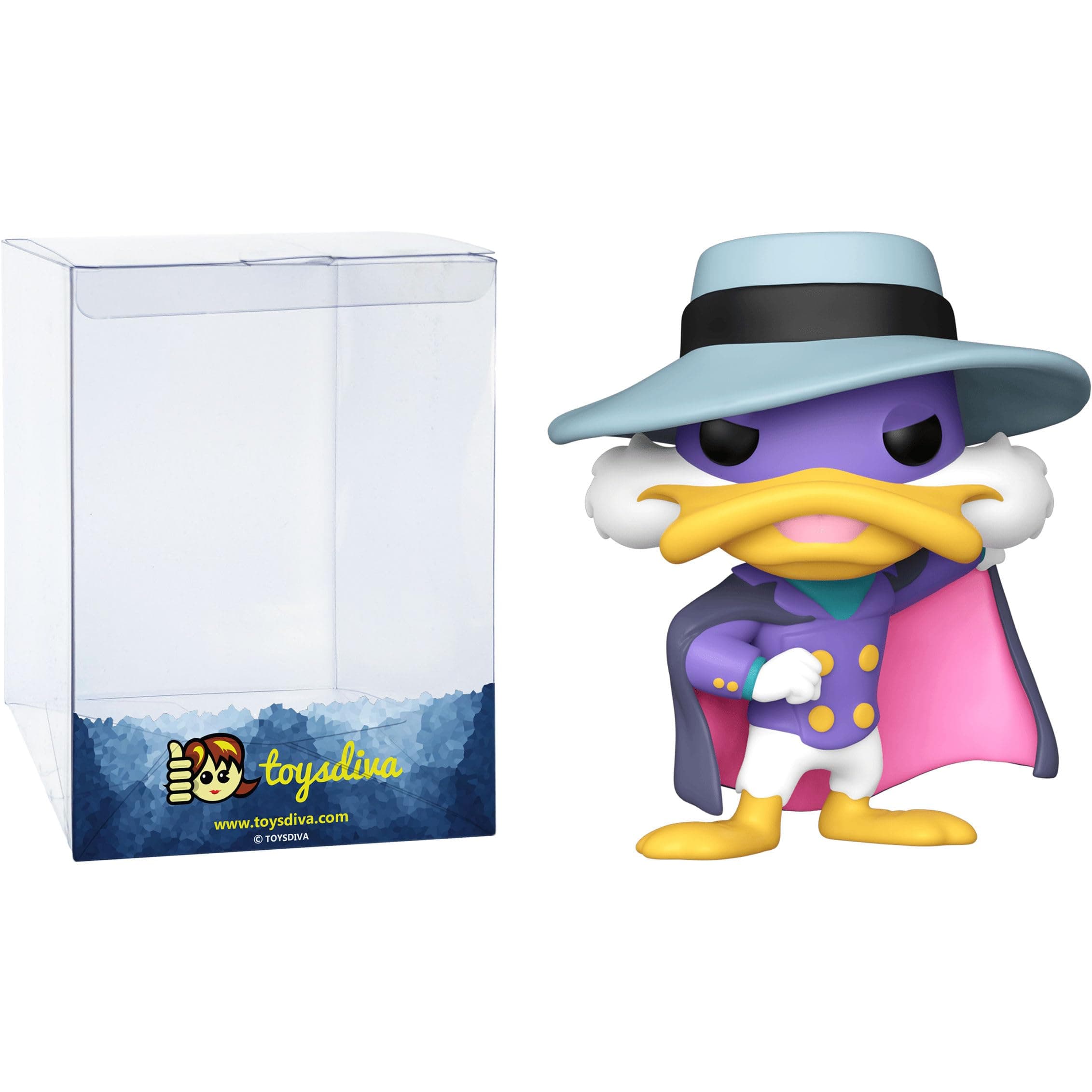 Darkwin g Duck (Fun ko.com Exc): P o p ! Vinyl Figurine Bundle with 1 Compatible Graphic Protector (1328-69233 - B)