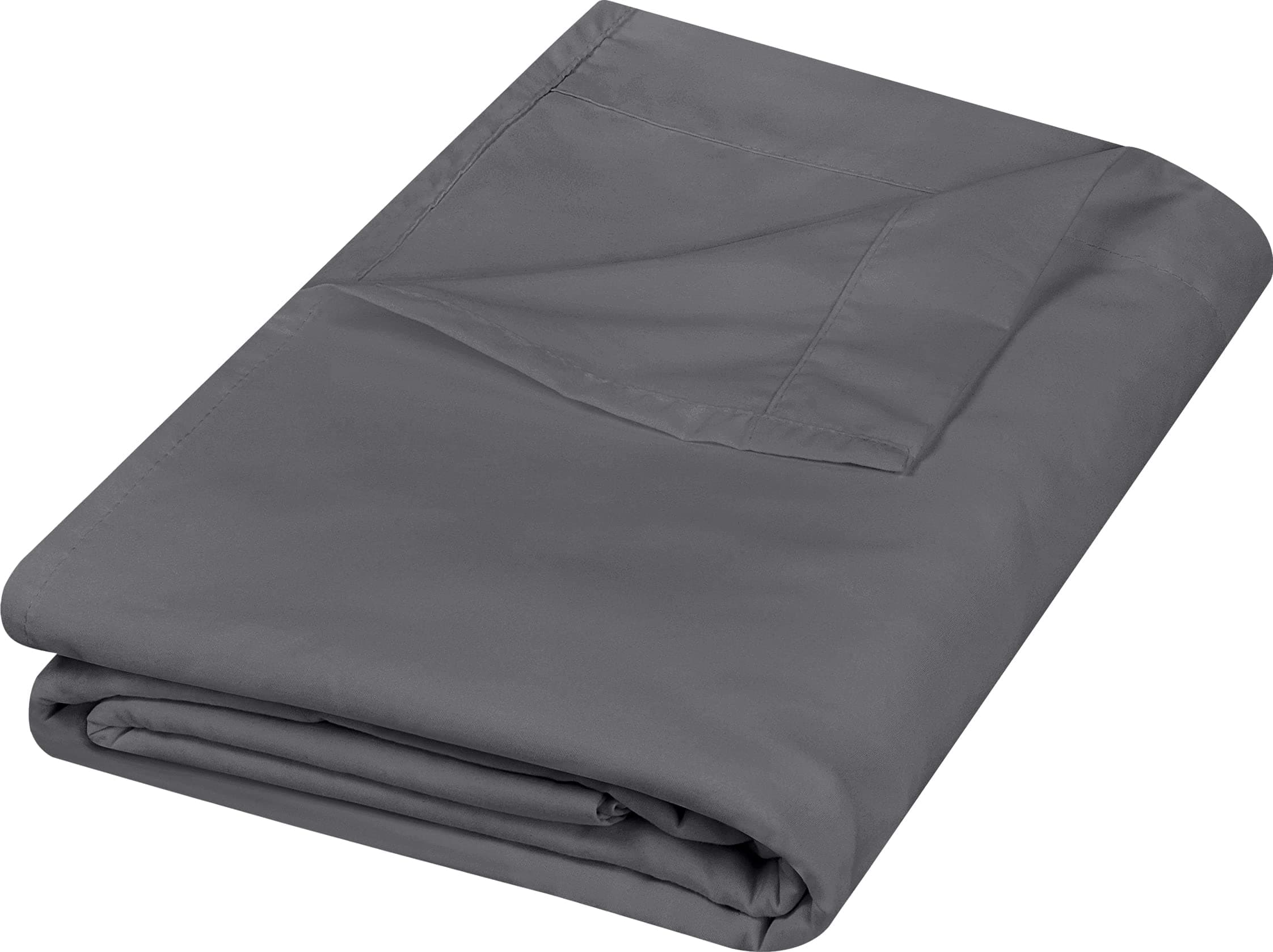 Utopia Bedding Flat Sheet - Soft Brushed Microfiber Fabric - Shrinkage & Fade Resistant Top Sheet - Easy Care - 1 Flat Sheet Only (Full, Grey)
