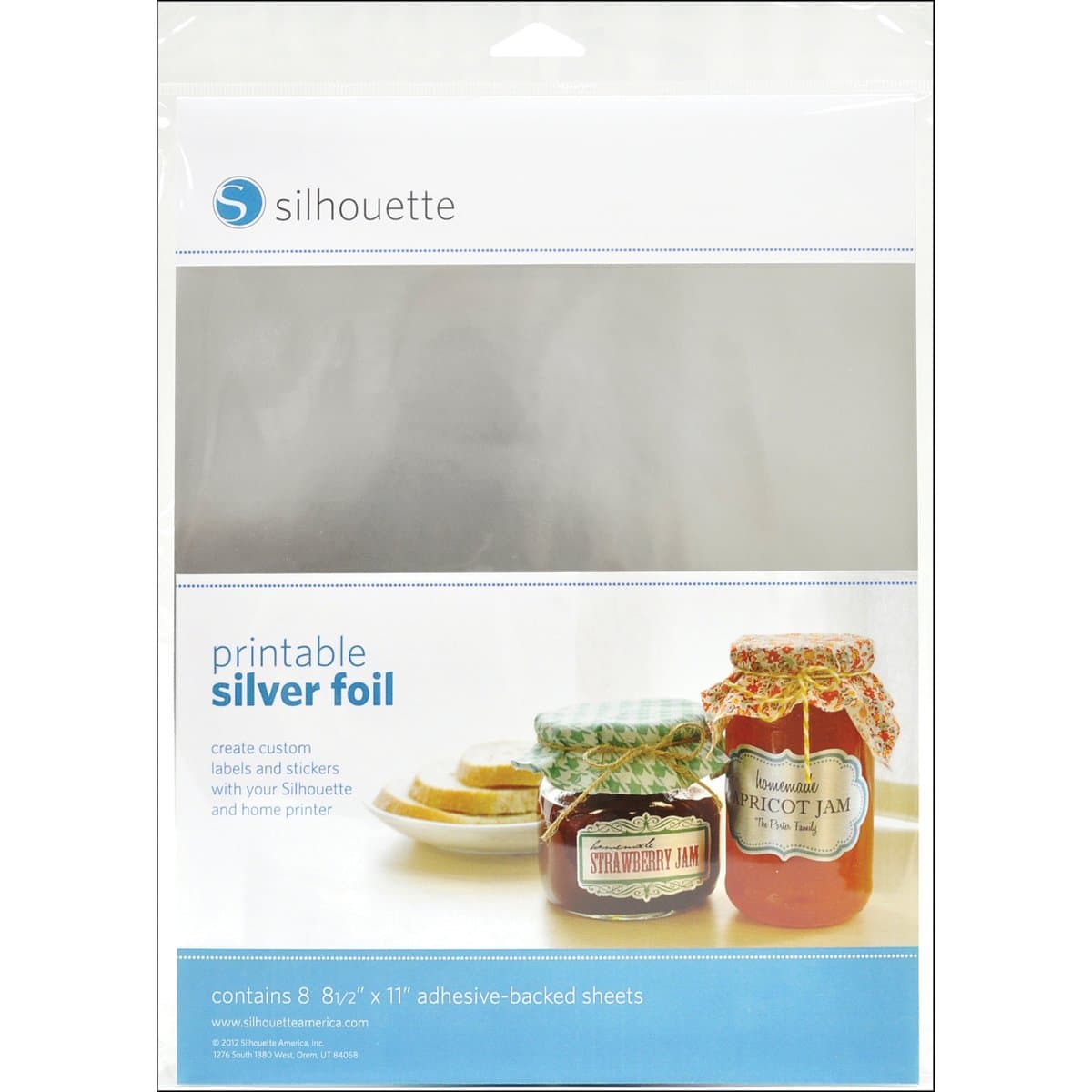 Printable Silver Foil Sticker Sheets