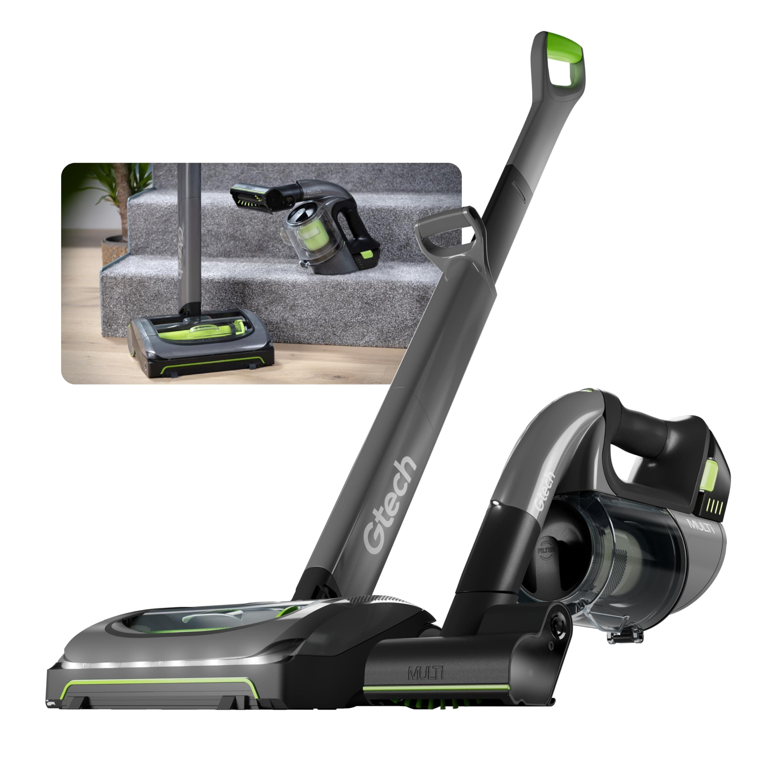 AirRam MK2 and Multi MK2 Cordless Vacuum Cleaner Bundle - Includes the AirRam 2 Upright and the Multi Portable Handheld - Rechargeable 22V Lithium Ion Battery - Perfect for Stubborn Pet Hair