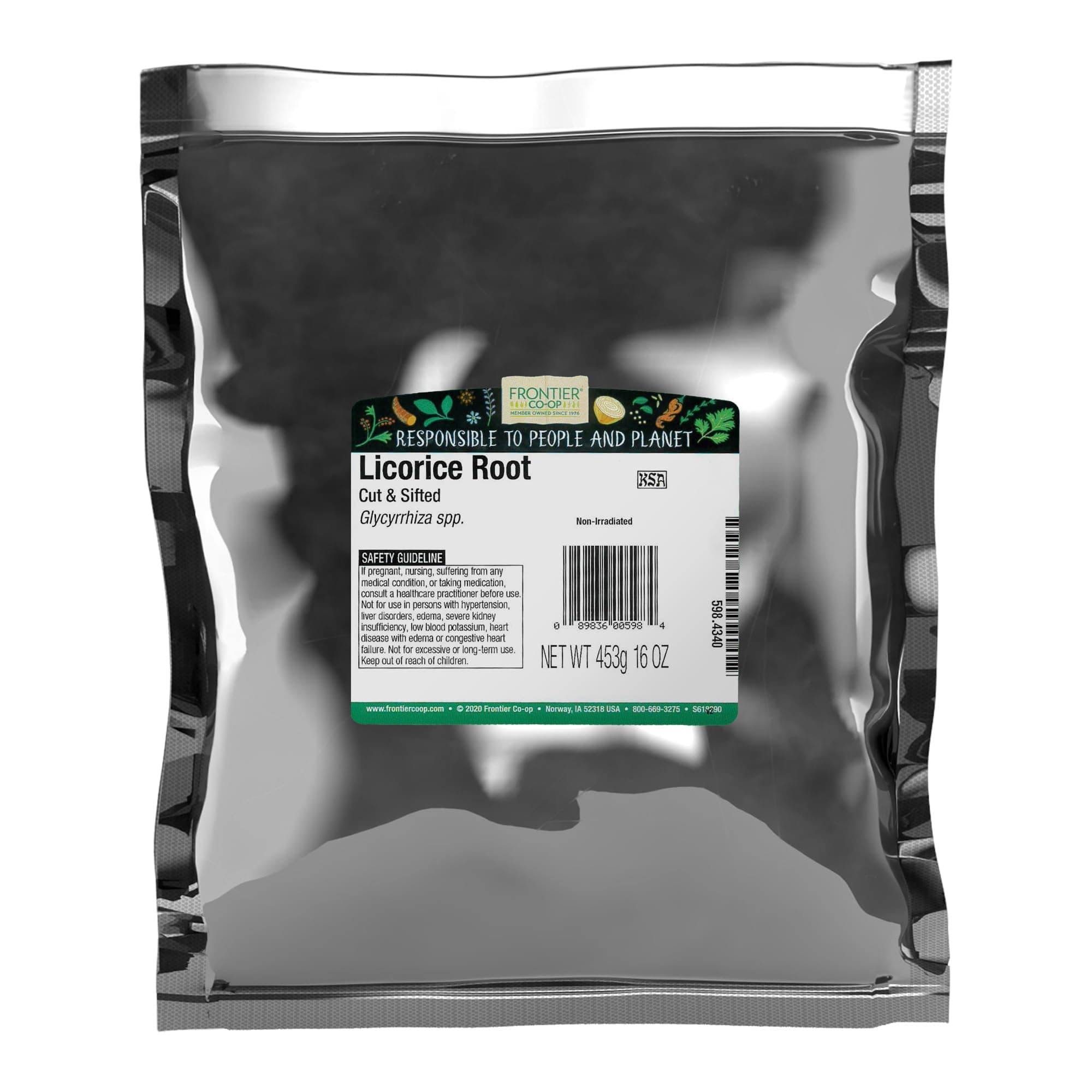 Licorice Root, Cut & Sifted - 1 lbs - Bulk