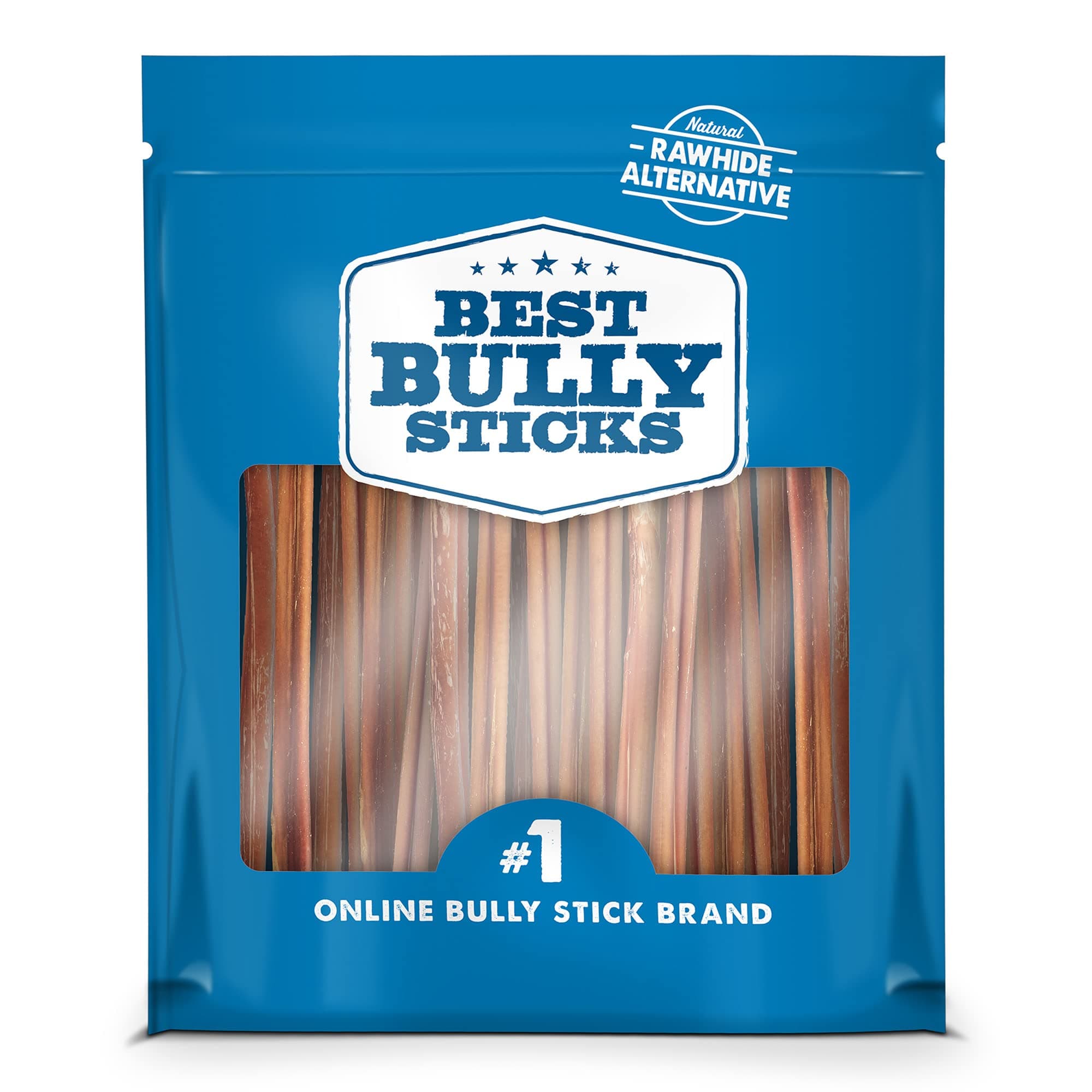 6 Inch Thin Bully Sticks - 24 Count (Pack of 1) - All-Natural, Easily Digestible, 100% Grass-Fed, Grain and Rawhide Free