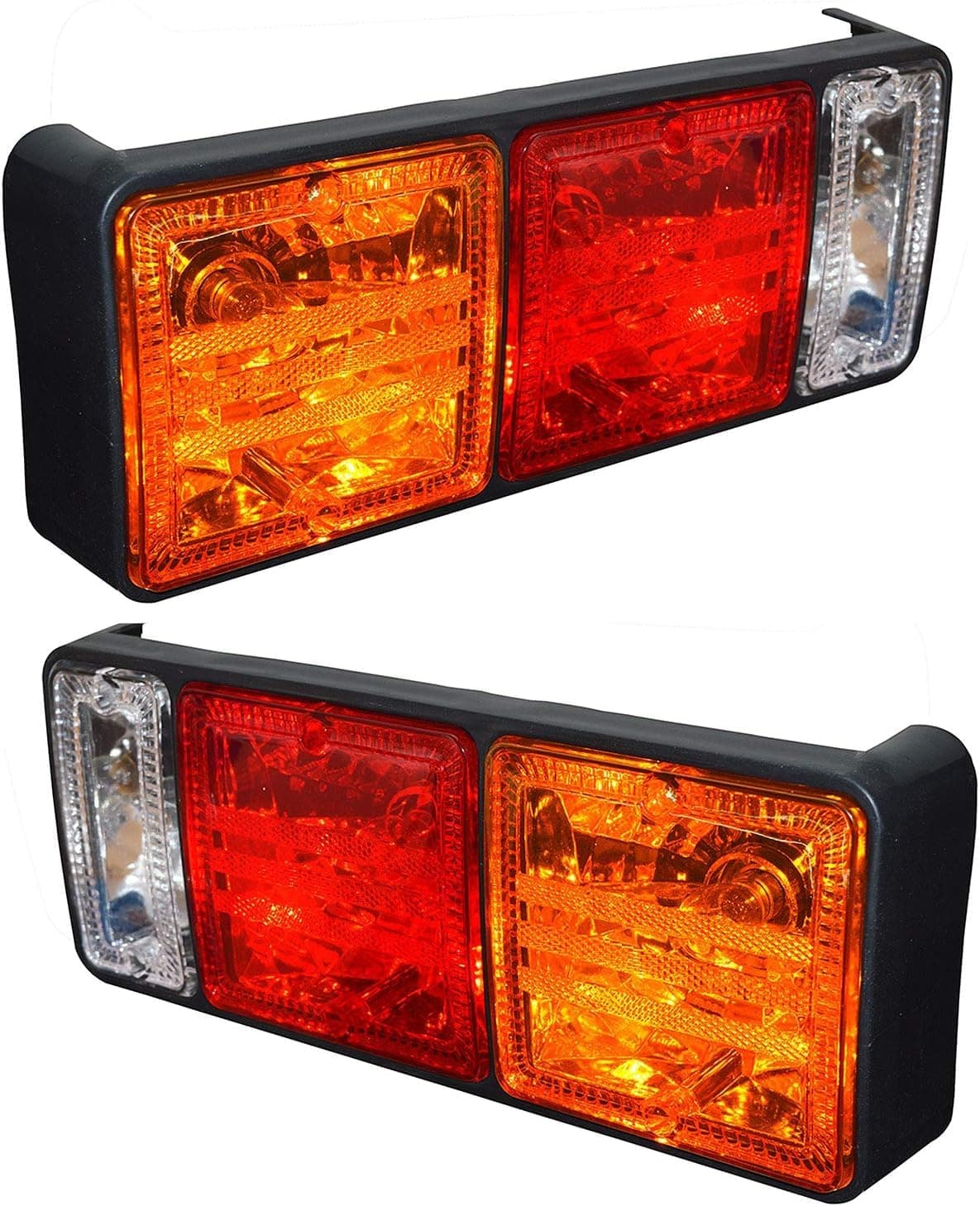 2x Tail Lamp Rear Combination Lights Assembly Tail Lamp Brake Lights ar Lamp with 12v Bulbs Suitable for Mitsubishi Canter Fusu Truck