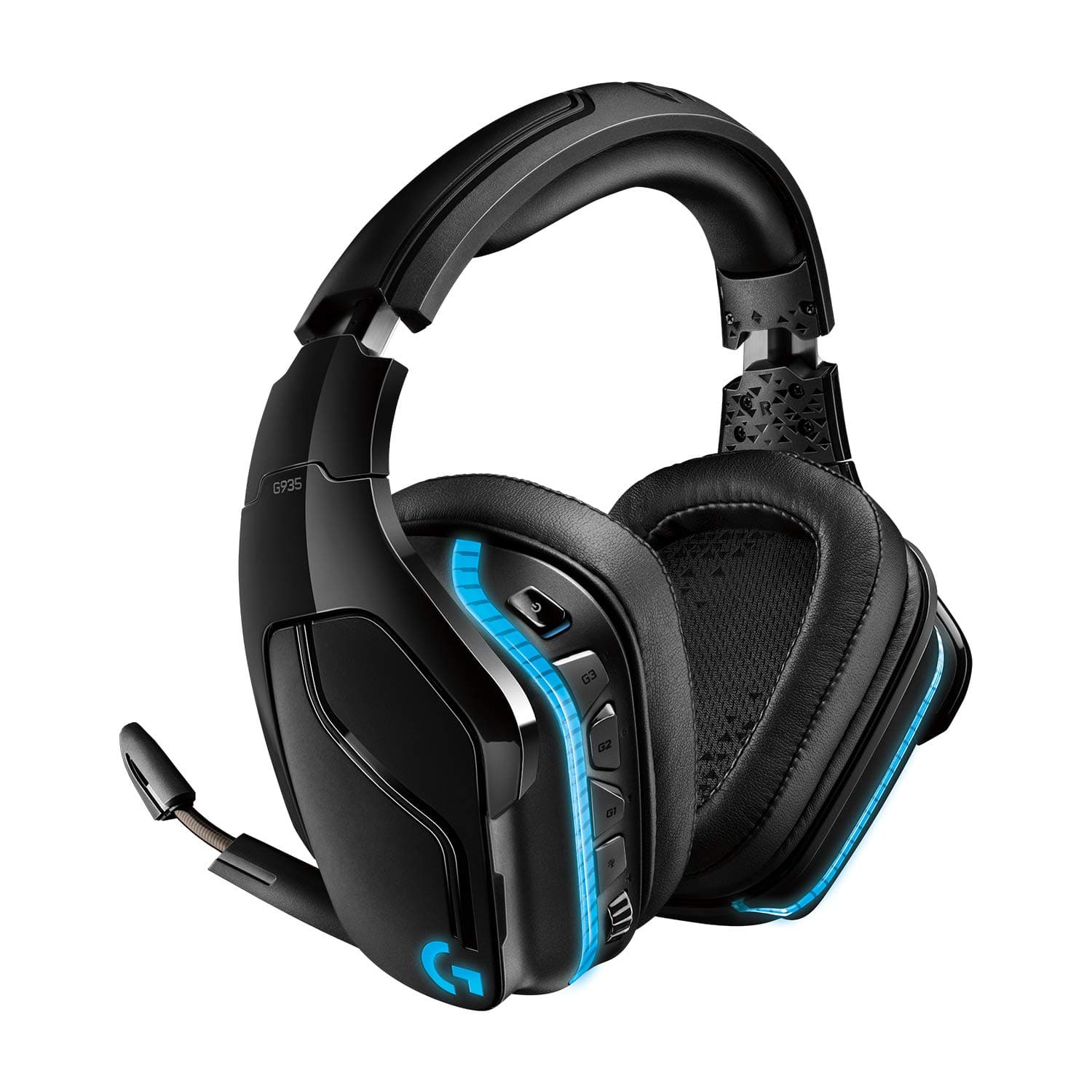 Logitech G935 Wireless 7.1 Surround Sound Lightsync PC Gaming Headset (Stereo Wired - PS4, Xbox One, Nintendo Switch)