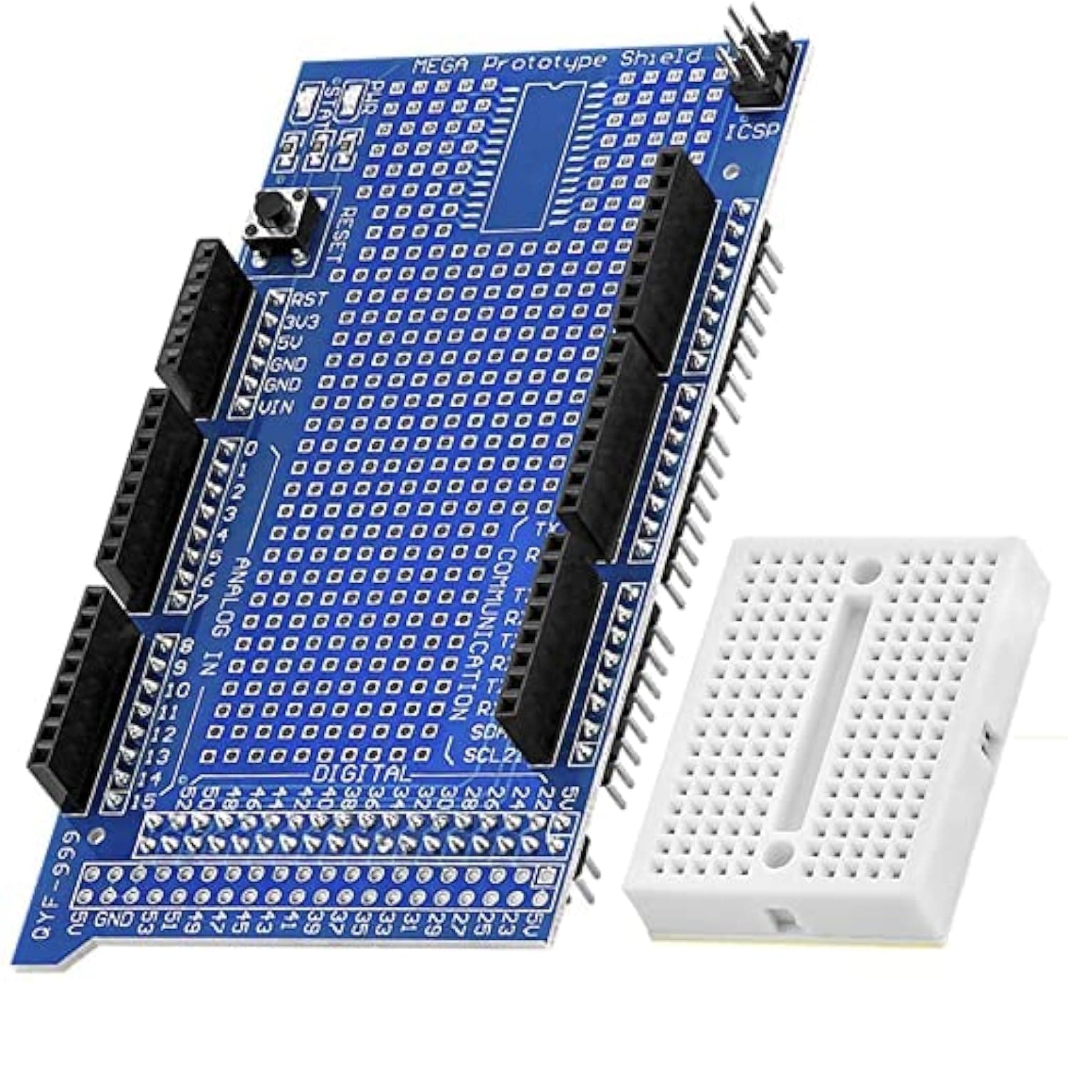 dorcuCom Shield Prototype Arduino Mega V.3 Compatible with Arduino and Mega 2560 R3