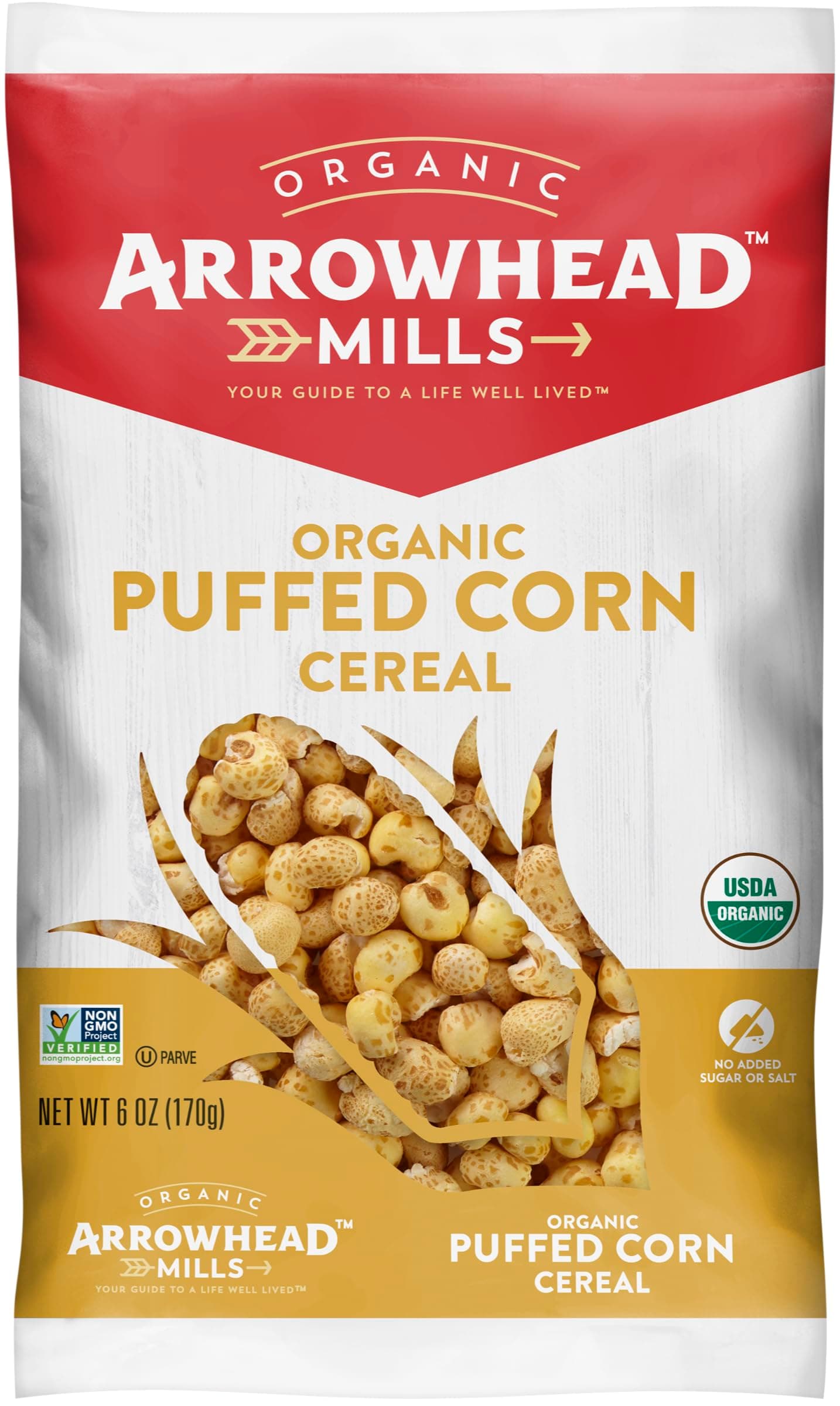 Organic Puffed Corn Cereal, 6 oz