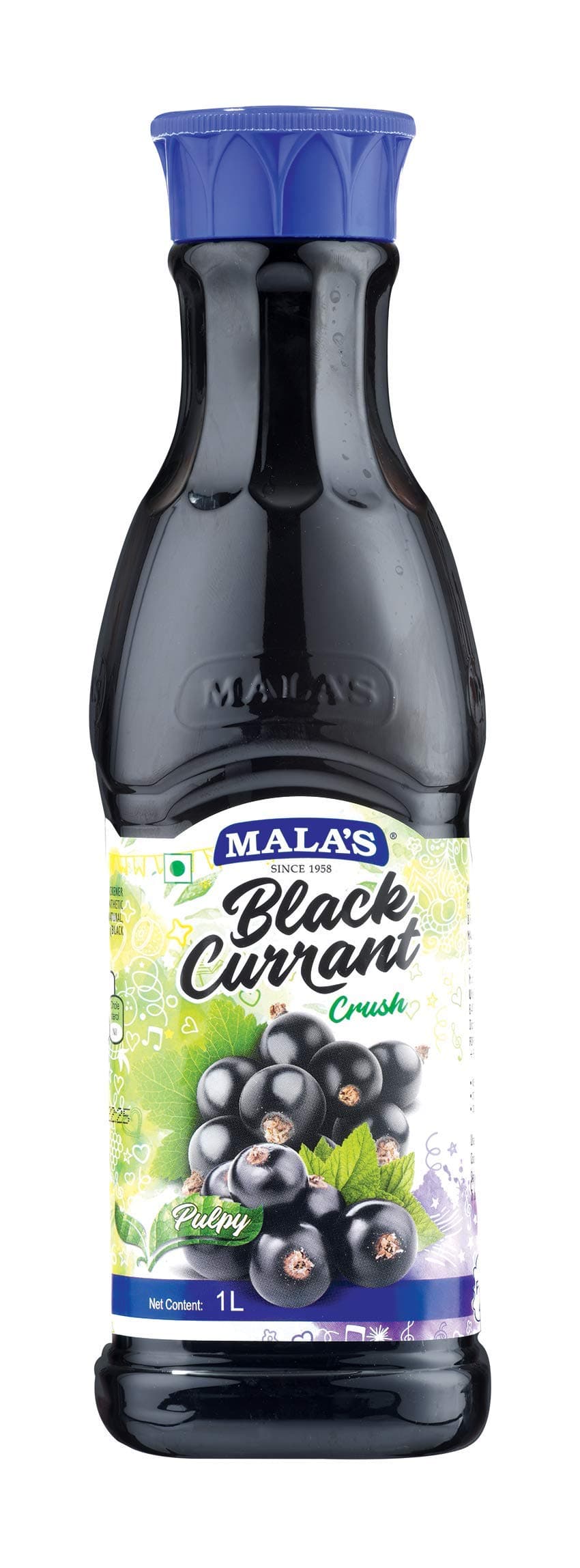Black Currant Crush Fruit Drink - 1 Litre Bottle, 1000 g