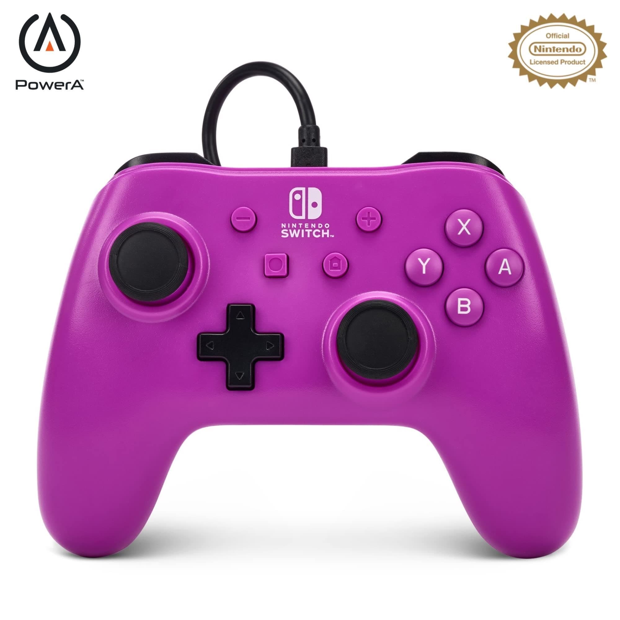 PowerA Wired Gaming Controller for Nintendo Switch, Grape Purple (Officially Licensed)