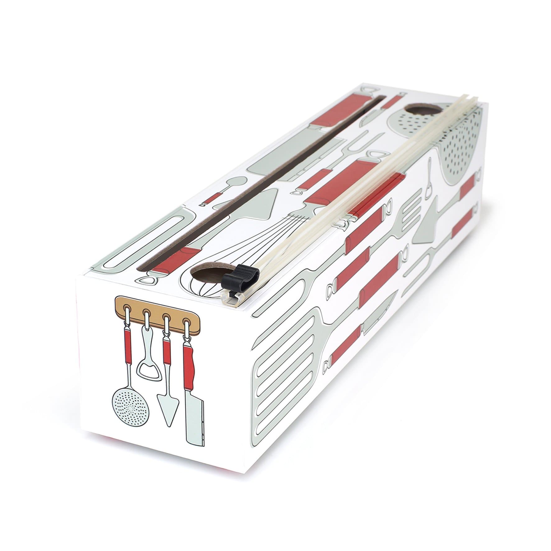 ChicWrap Big Chef Refillable Plastic Wrap Dispenser and 750' of Professional Plastic Wrap - Reusable with Slide Cutter - BPA Free