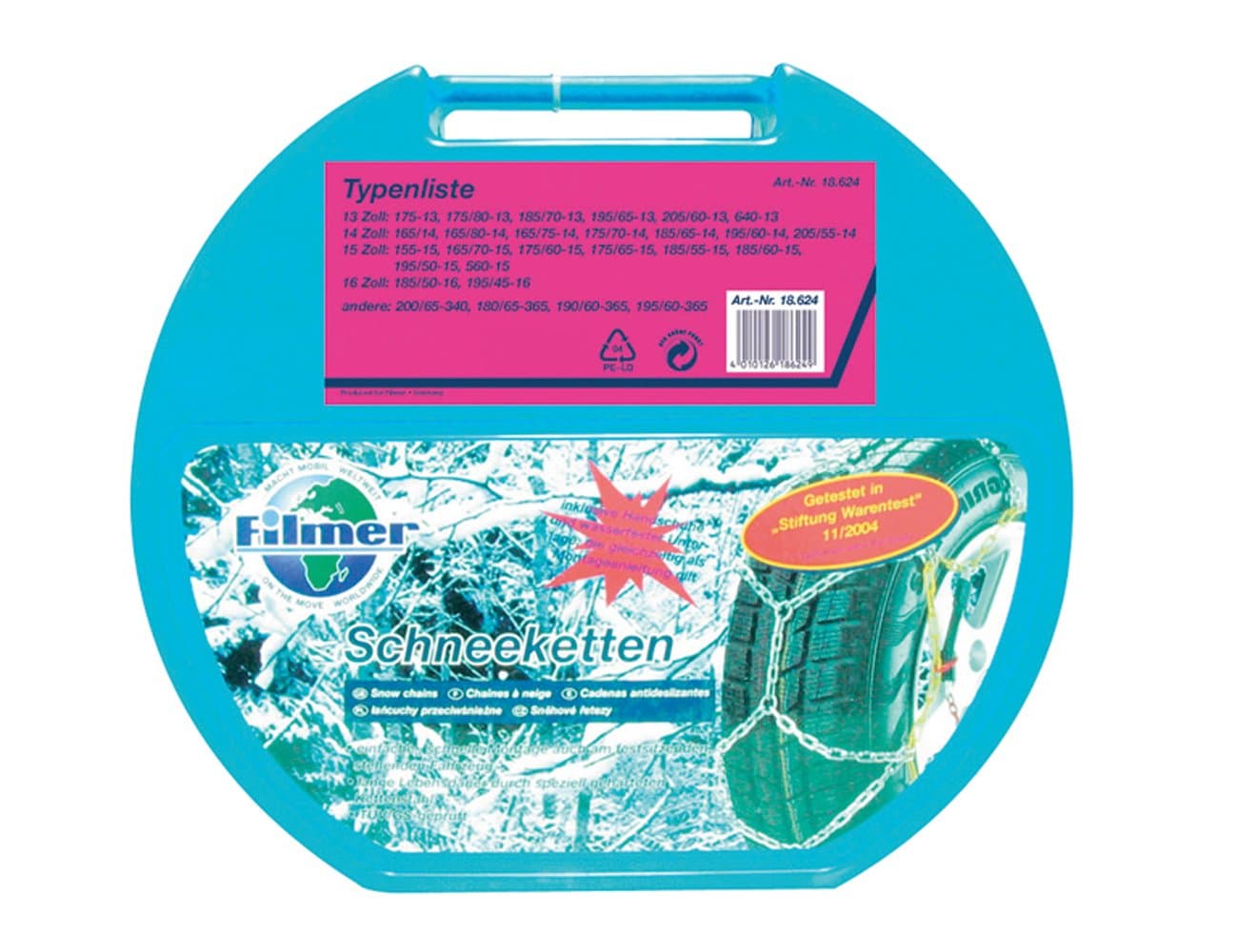 Filmer 19 Snow Chains Type KN60, 2 Pieces