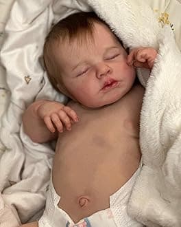 Zero Pam 20 Inch Reborn Baby Dolls Silicone Full Body Lifelike Baby Doll Girl Anatomically Correct Newborn Babies Waterproof Silicone Dolls That Look Real Posable Cute Doll for Kids