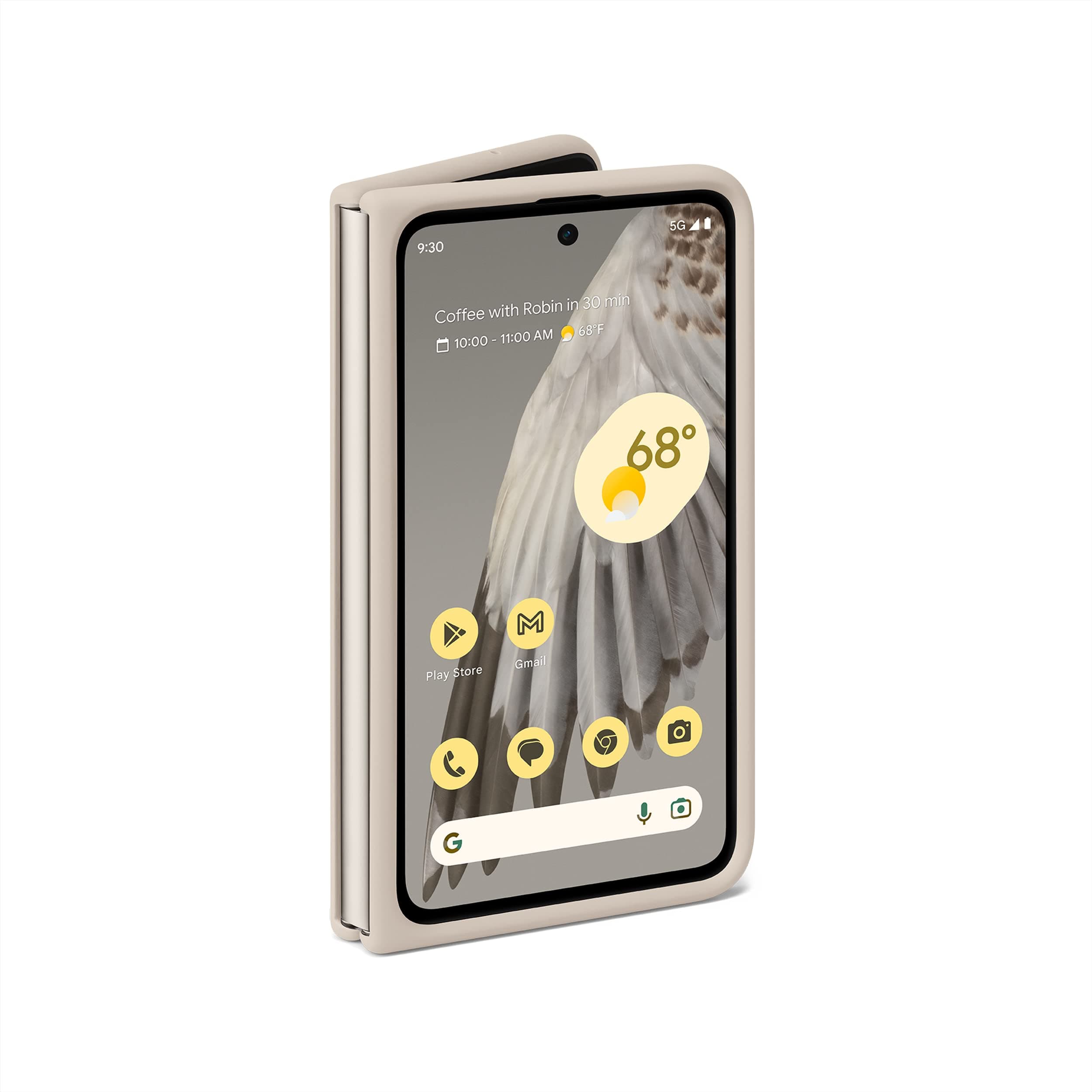 Pixel Fold Case - Shock-Absorbing Silicone - Android Phone Case - Porcelain