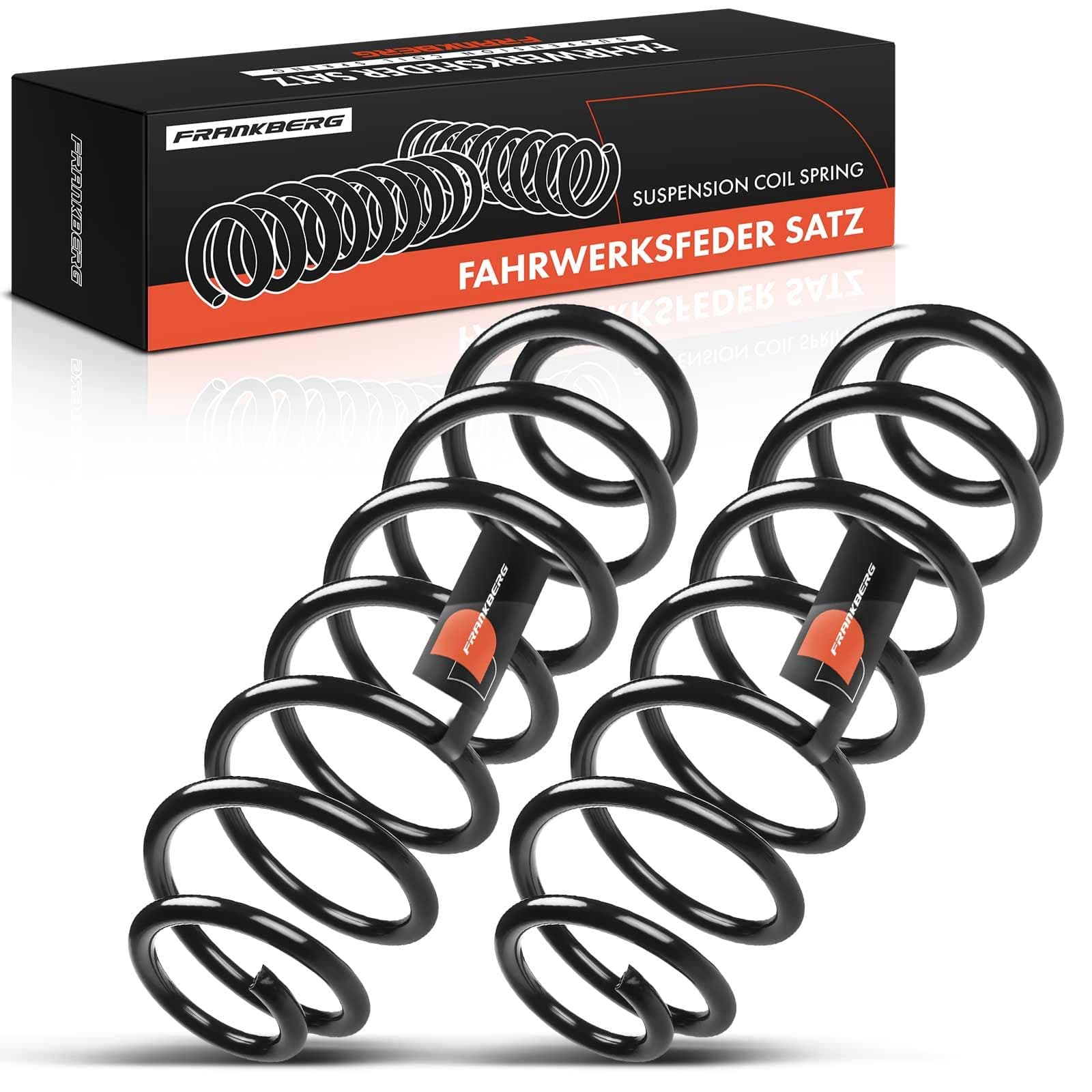Frankberg 2x Coil Spring Rear axle Left Right Compatible with B-Max JK 1.0L 1.4L 1.5L 1.6L 2012-2021 Replace# 1751671