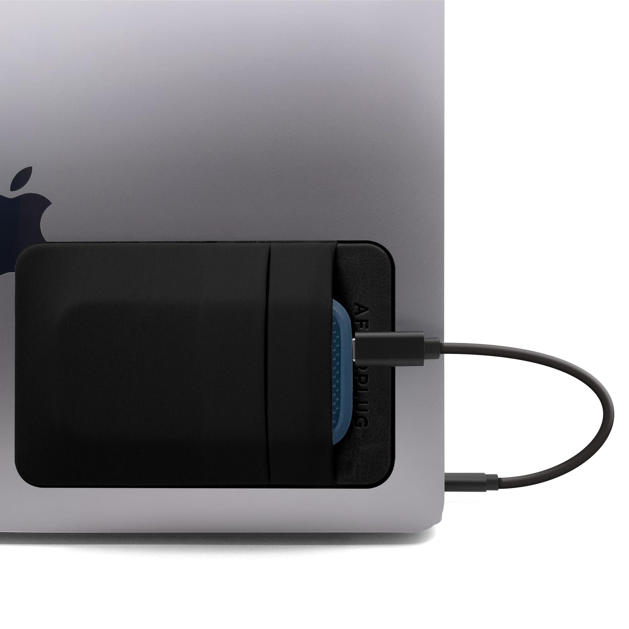 2 Pack Laptop Pockets with Reusable Sticker, for Portable External SSD, Samsung T7, Crucial X8, Apple Magic Mouse,