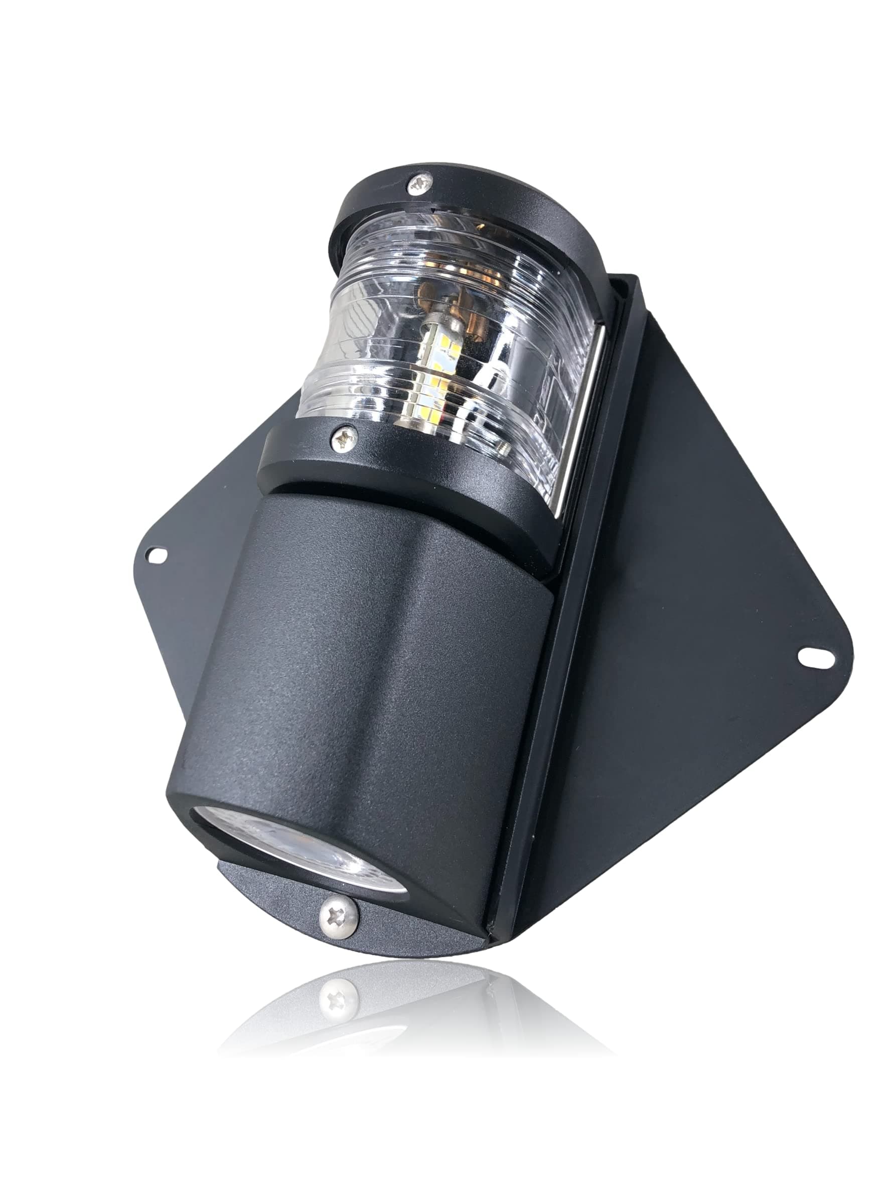 Waterproof LED Combo Masthead And Deck Light Vertical Mount For Sailboat Boats Up To 12M, G4 Type Bulb and LED Type