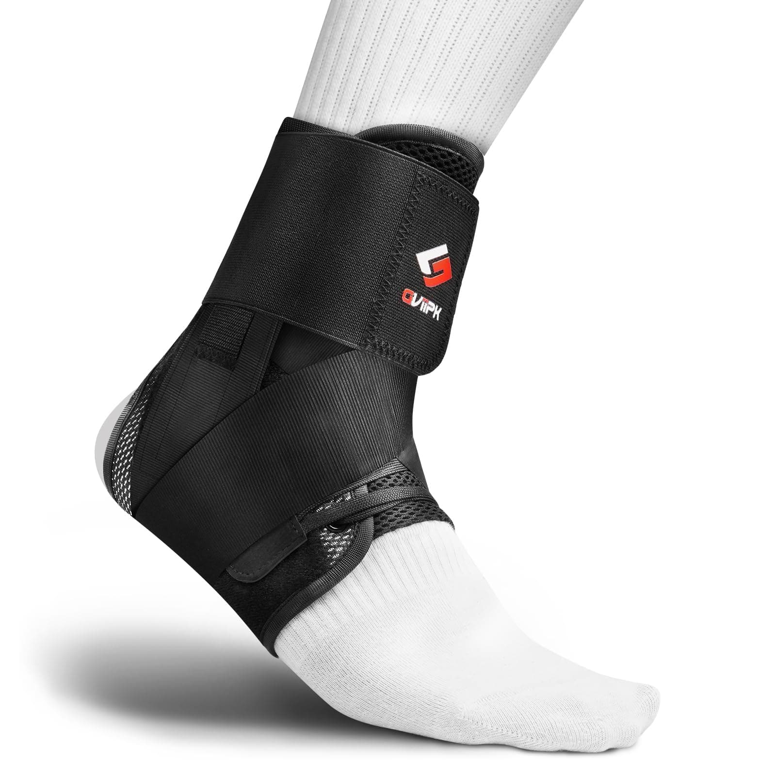 Quick Lace Up Ankle Brace Support for Sprained Ankle Wrap, Plantar Fasciitis Relief and Achilles Tendonitis Wrap, Foot Brace Ankle Stabilizer for Men & Women - S