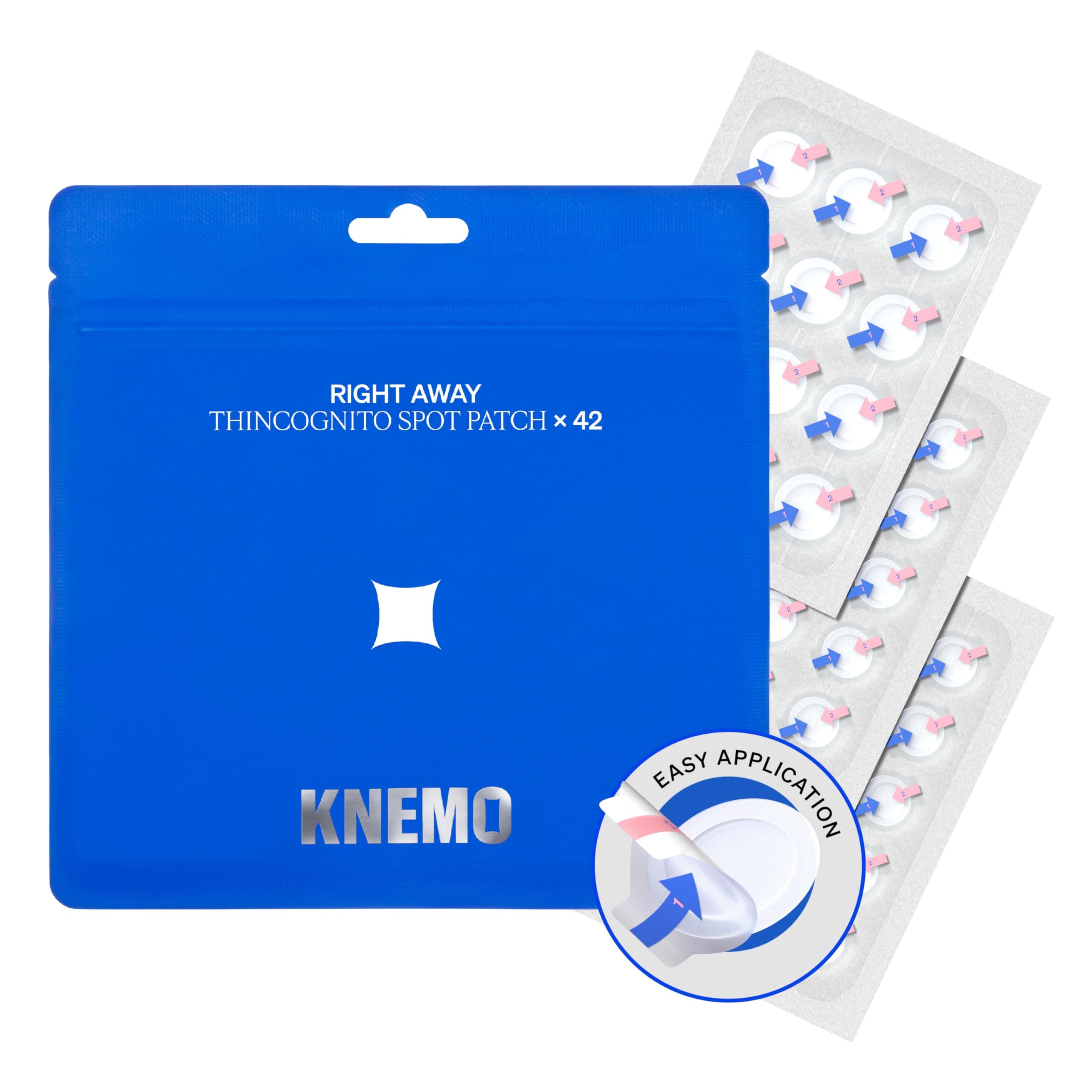 Right Away Thincognito Invisible Spot Patch - Absorbing Hydrocolloid Pimple Patch for Face, Blemishes, Zits, Acne, Breakouts Spot Treatment for Skin Care, 2 Sizes (42 Count)