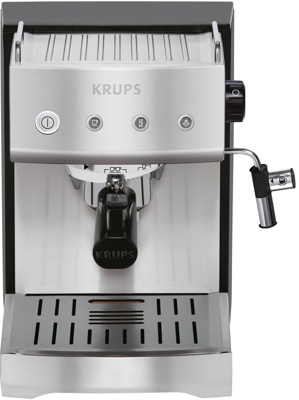 KRUPS XP5240 Pump Espresso Machine with KRUPS Precise Tamp Technology and Stainless Steel Housing, Silver