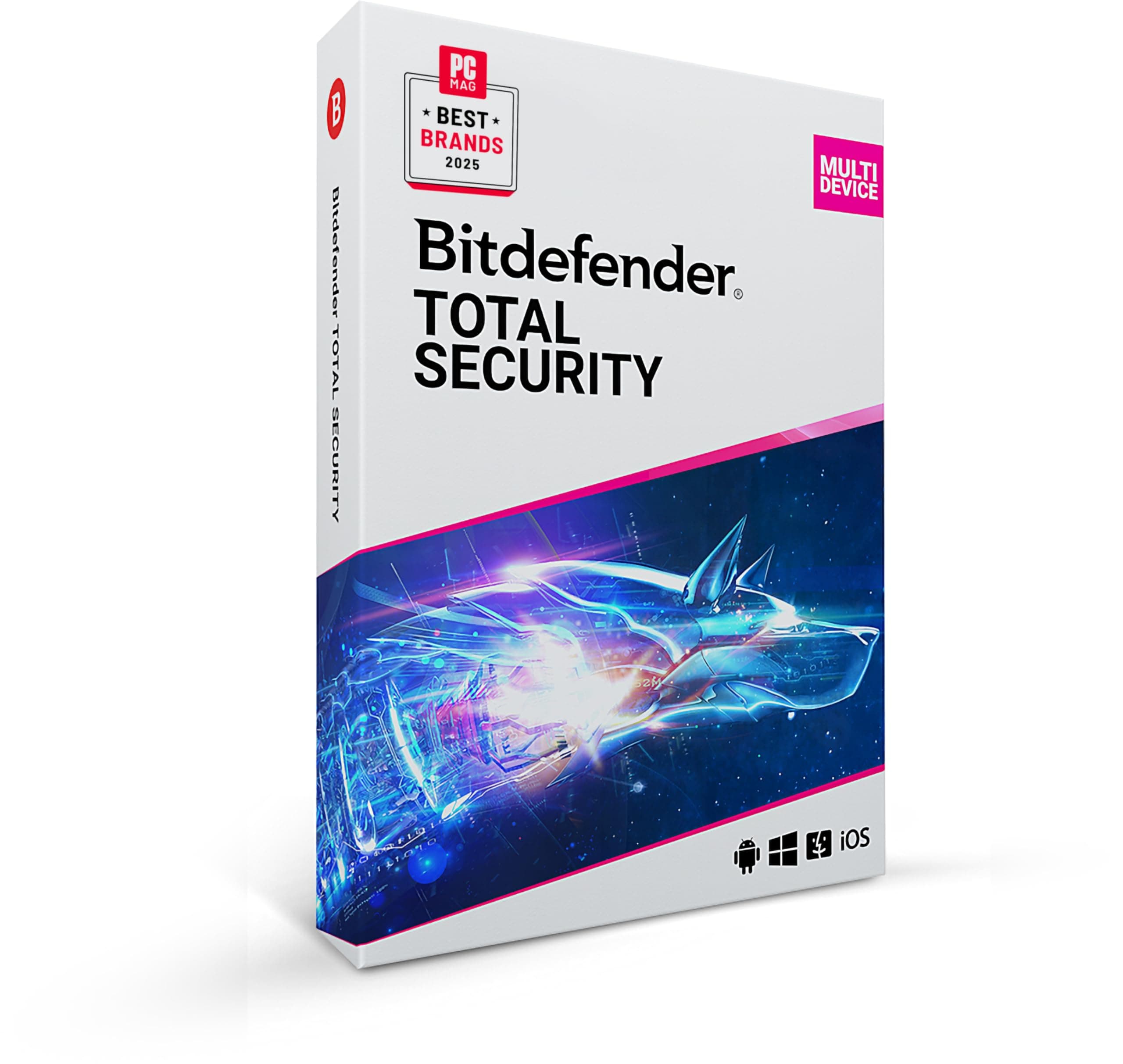 Bitdefender Total Security 2022 - 5 Devices | 2 year Subscription | PC/Mac | Activation Code by Mail
