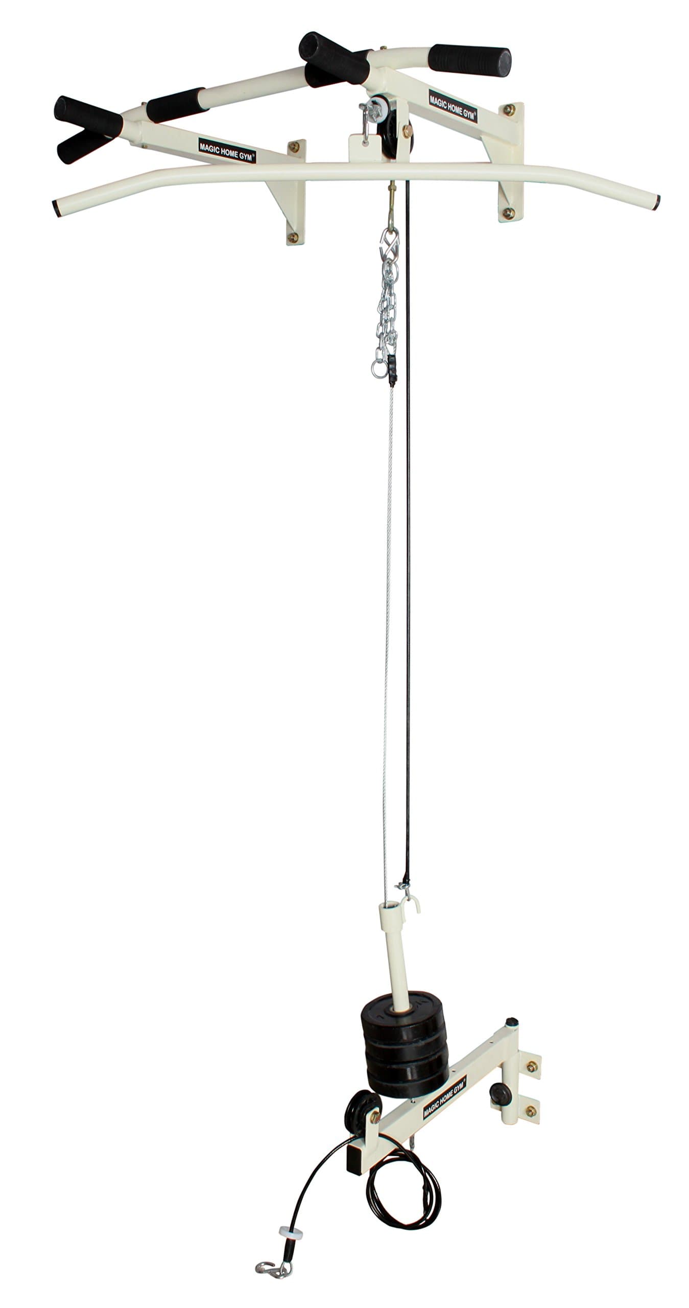 Magic Home Gym Pull Up Bar with Top Bottom Pulley (PUBTPBP82)