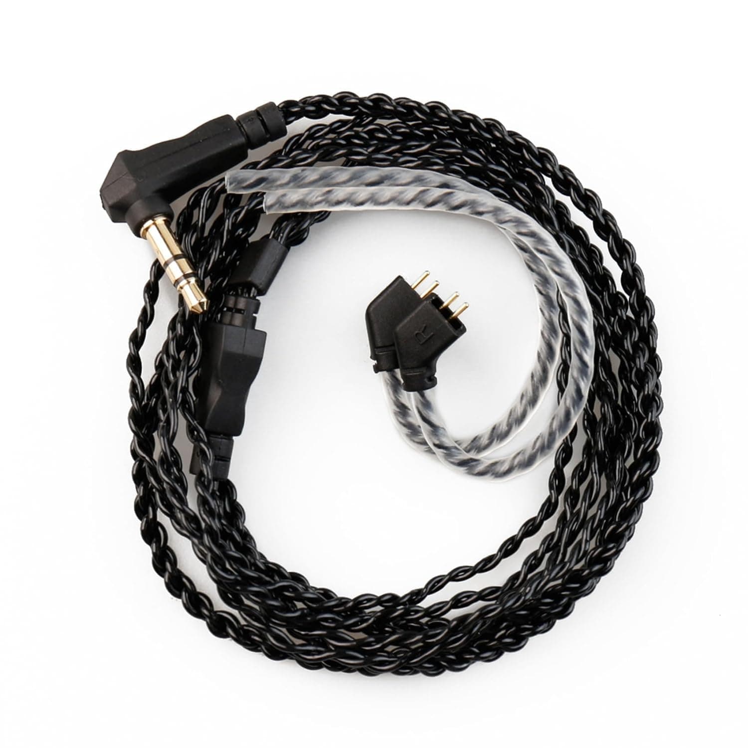 CCZ KBEAR IEM Earphone Cable 4 Core High-Purity Copper Headphone Replacement Cable for KBEAR ks1/ks2/Lark/Robin/Rosefinch CCZ Melody Coffee Bean Warrior KZ ZST X EDX ES4 AS10 CCA C10 TRN V80 V90 IEMs