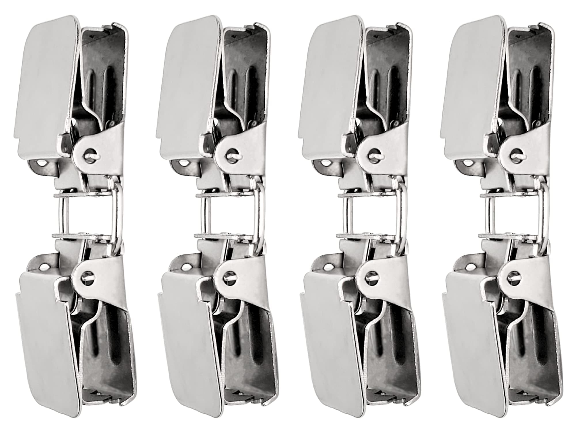 Double Rug Clips (4 Pcs per Pack) for Hanging Carpets, Rugs and Quilts from Wise LINKERS