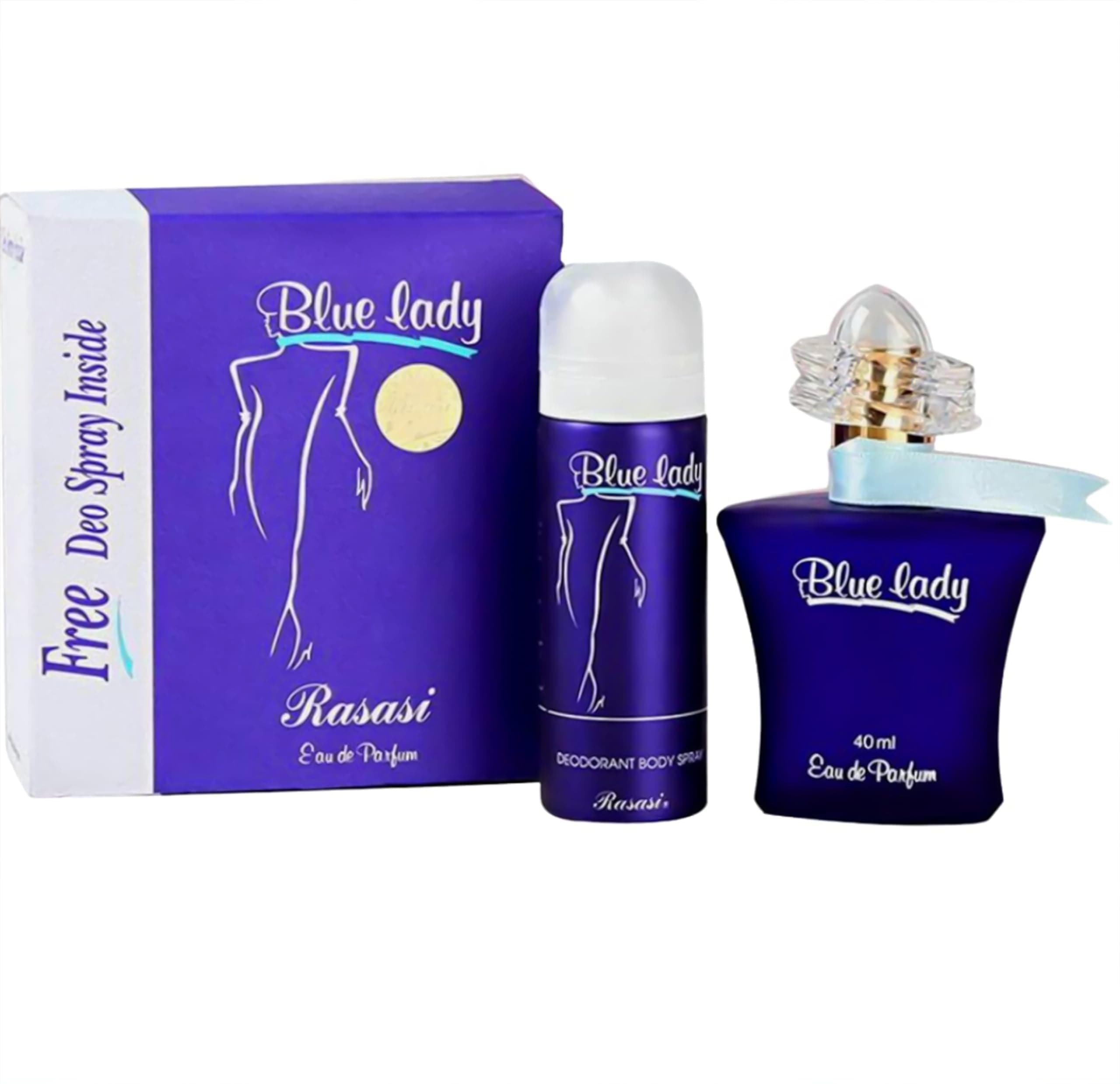 Blue Lady Eau De Parfum By Rasasi - 40 Ml (1.33 Fl.oz) Perfume Set Collection by Blue Lady