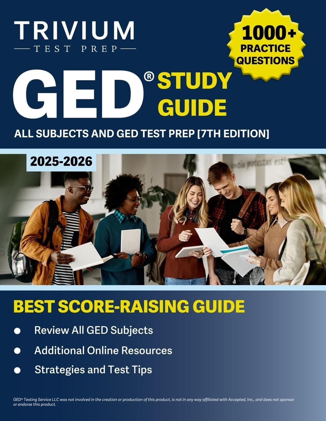 GED Study Guide All Subjects: Practice Questions and GED Test Prep: [7th Edition]