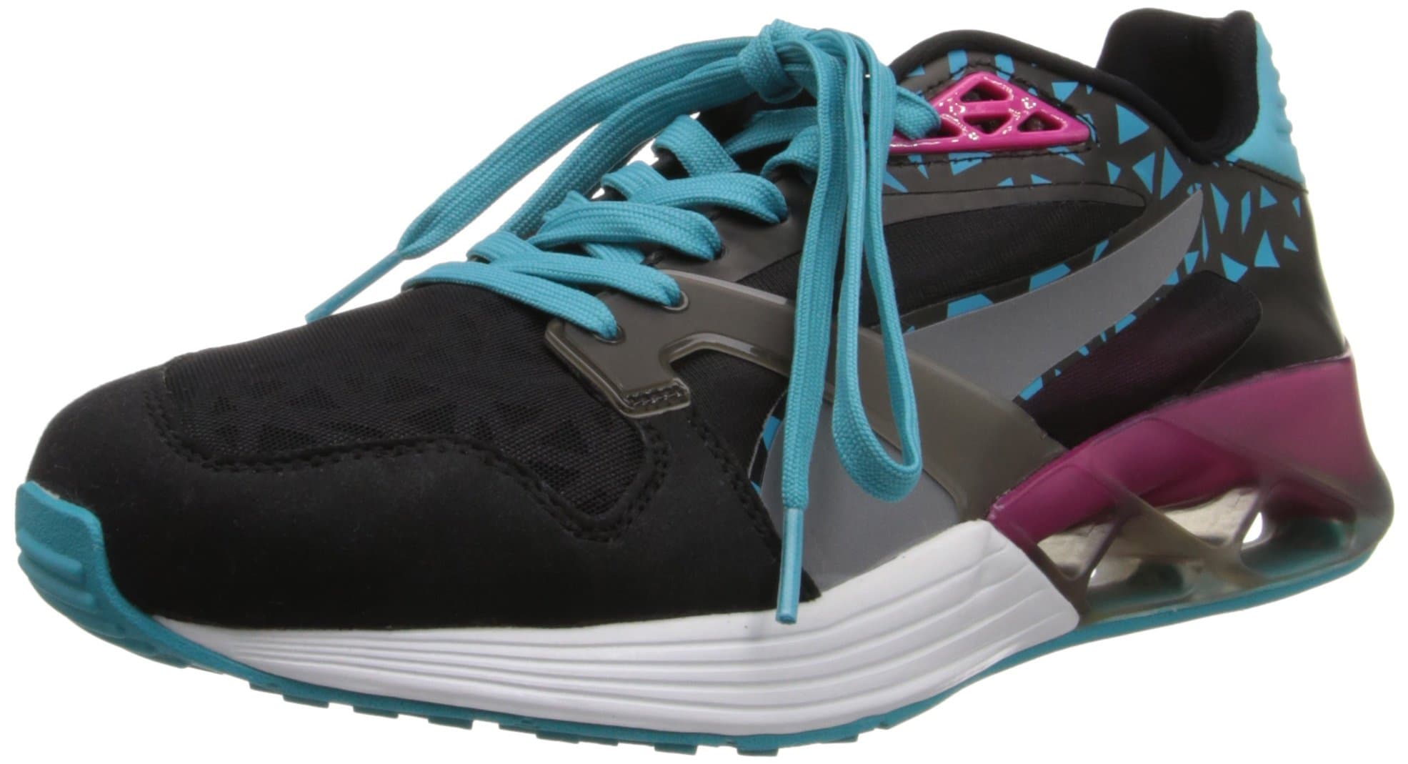 New Puma Men's Future XT-Runner Translucent Sneakers Black/Beetroot Purple/Bluebird 12