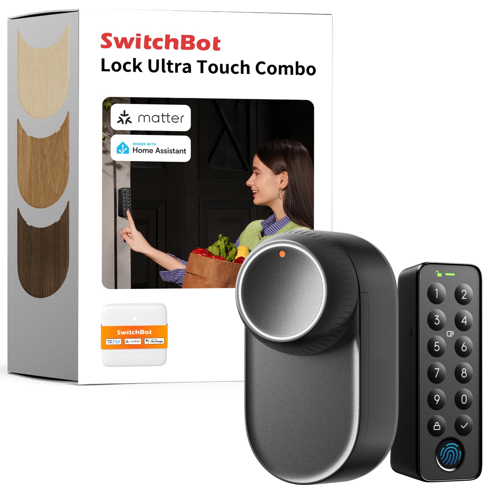 SwitchBot Lock Ultra || The Ultimate Smart Lock – Unmatched Security, Speed & Compatibility || Black Color