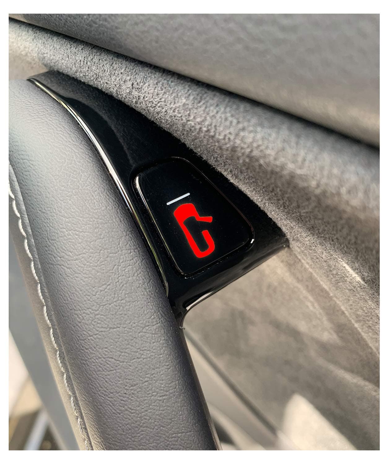 Custom Cut Graphics Door Exit Decals for Tesla Model 3/Y, 2 pc-Set (Red)