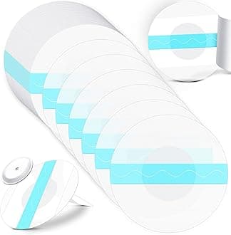 Nuanchu 48 Pack Sensor Covers Compatible with Freestyle Libre 1/2/3,Waterproof CGM Sensor Patches, Glucose Monitor Protector Long Lasting Without Hole (Green)