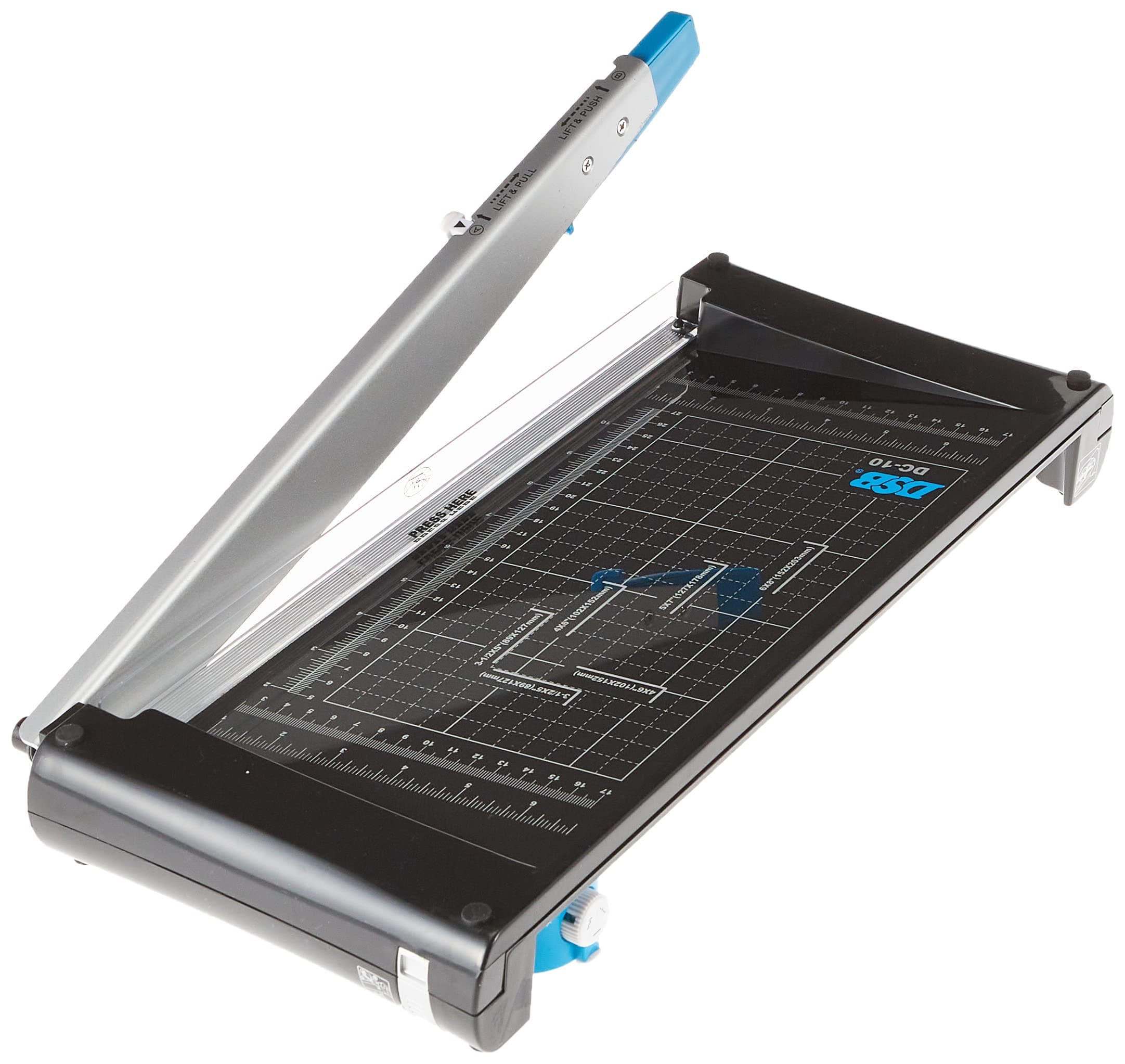 DC Cutting Machine A4 Pack of 10, Black/Blue/Silver