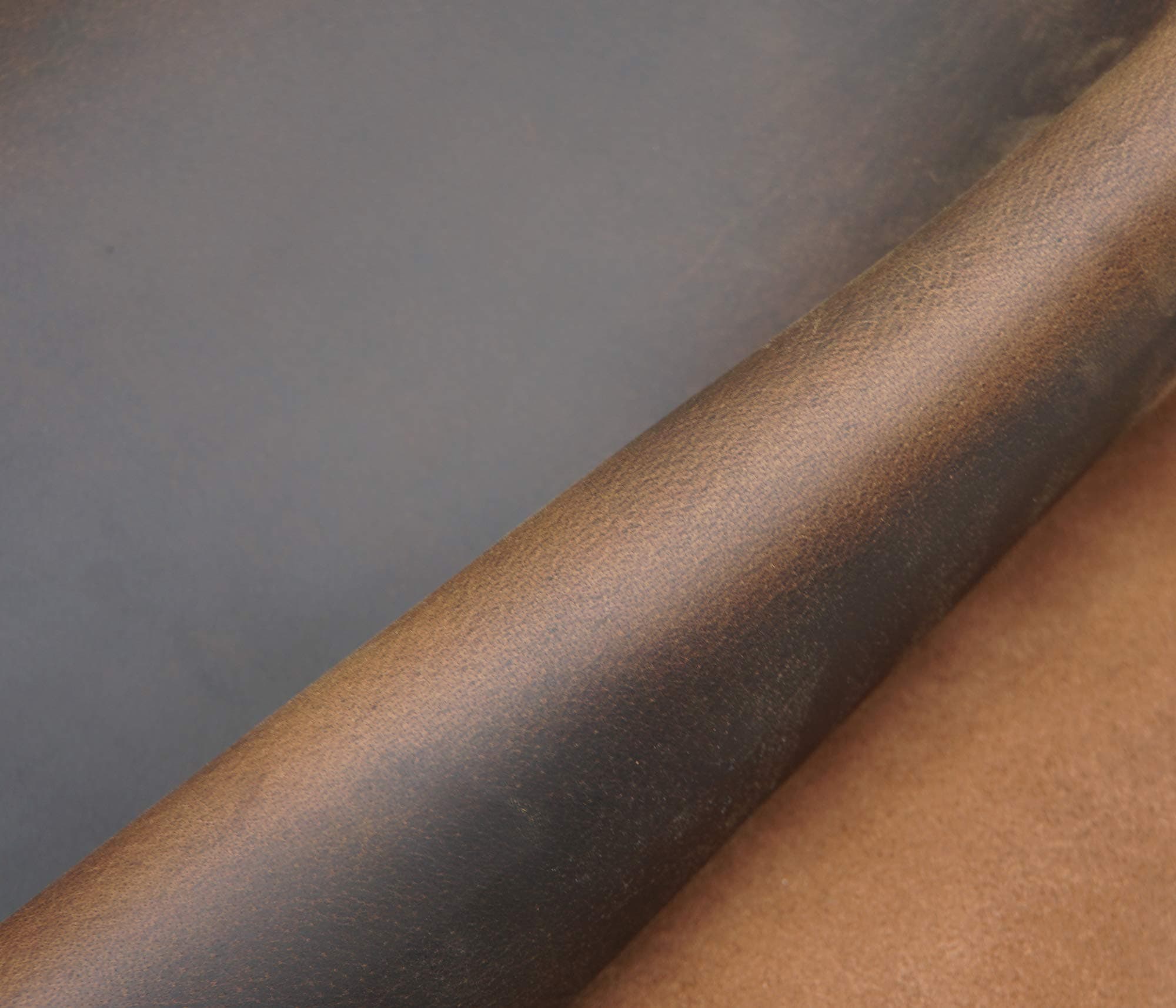 Tooling Leather Square 3.6mm-4.0mm (9-10oz) Thick Finished Full Grain Cow Hide Leather Crafts Tooling Sewing Hobby Workshop Crafting Leather Heavy Weight (Dark Brown, 6"x12")