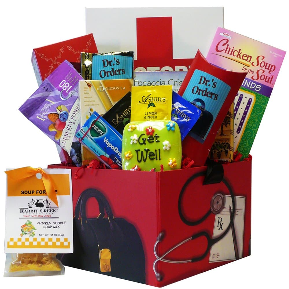 Doctor's Orders Get Well Soon Care Package Gift Box