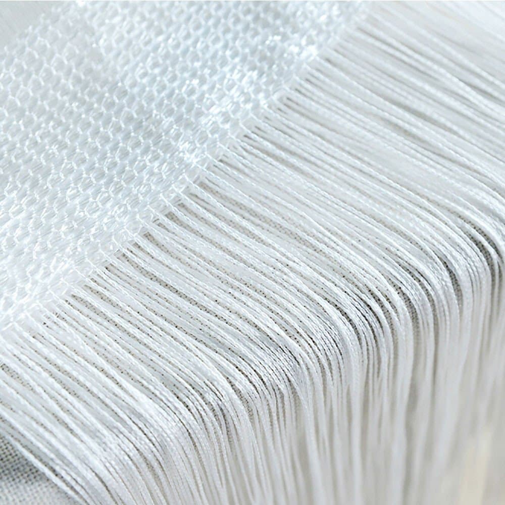 Gaddrt® 1 Panel Window Curtain String Curtains Patio Net Fringe for Door Fly Screen Windows Divider Cut to Size (A)