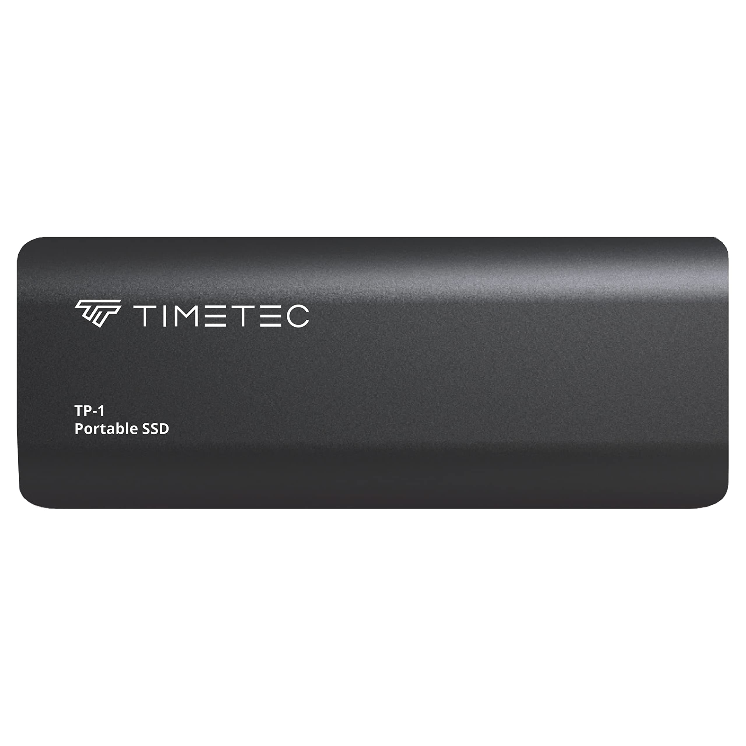 Timetec 2TB Portable External SSD USB3.2 Gen2 Type C Up to 550MB/s Ultra-Light Aluminum Mini External Solid State Drive with USB C to A Cable/USB A to C adapter for Desktops/Laptop/Mac/Mobile - Black