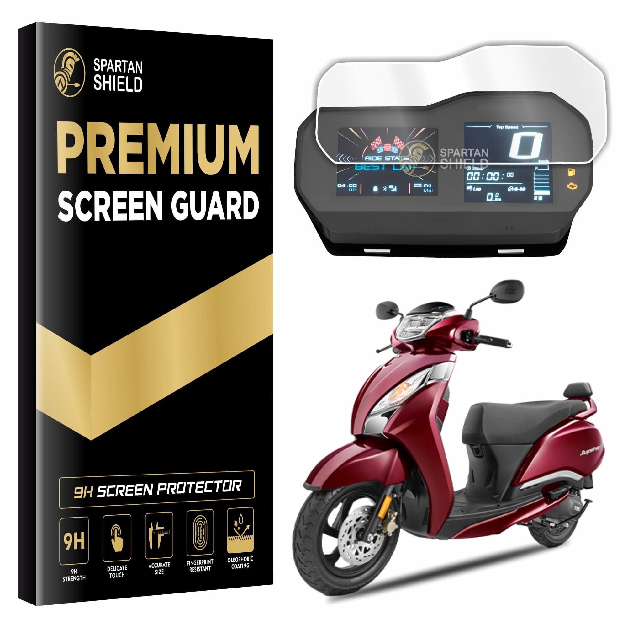Digital Cluster Screen Guard For TVS JUPITER 125 SMARTXONNECT Scooter 2024 || TFT Meter Display Console Protector || Anti Scratch Jupiter125 X Connect Accessory [Not Tempered Glass]