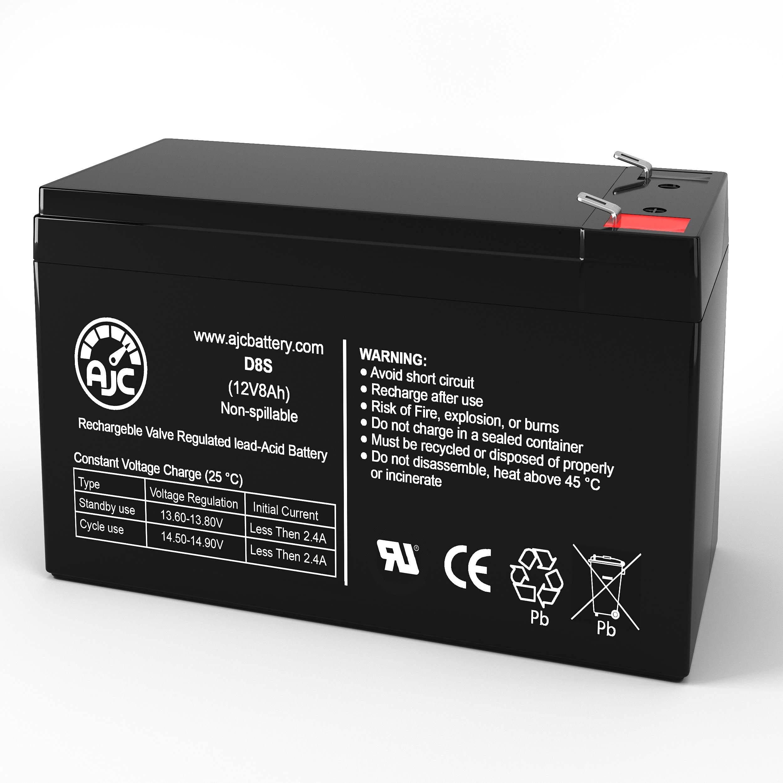 AJC Battery Replacement Compatible with GE Digital Energy NetPro NP600 12V 8Ah UPS Battery