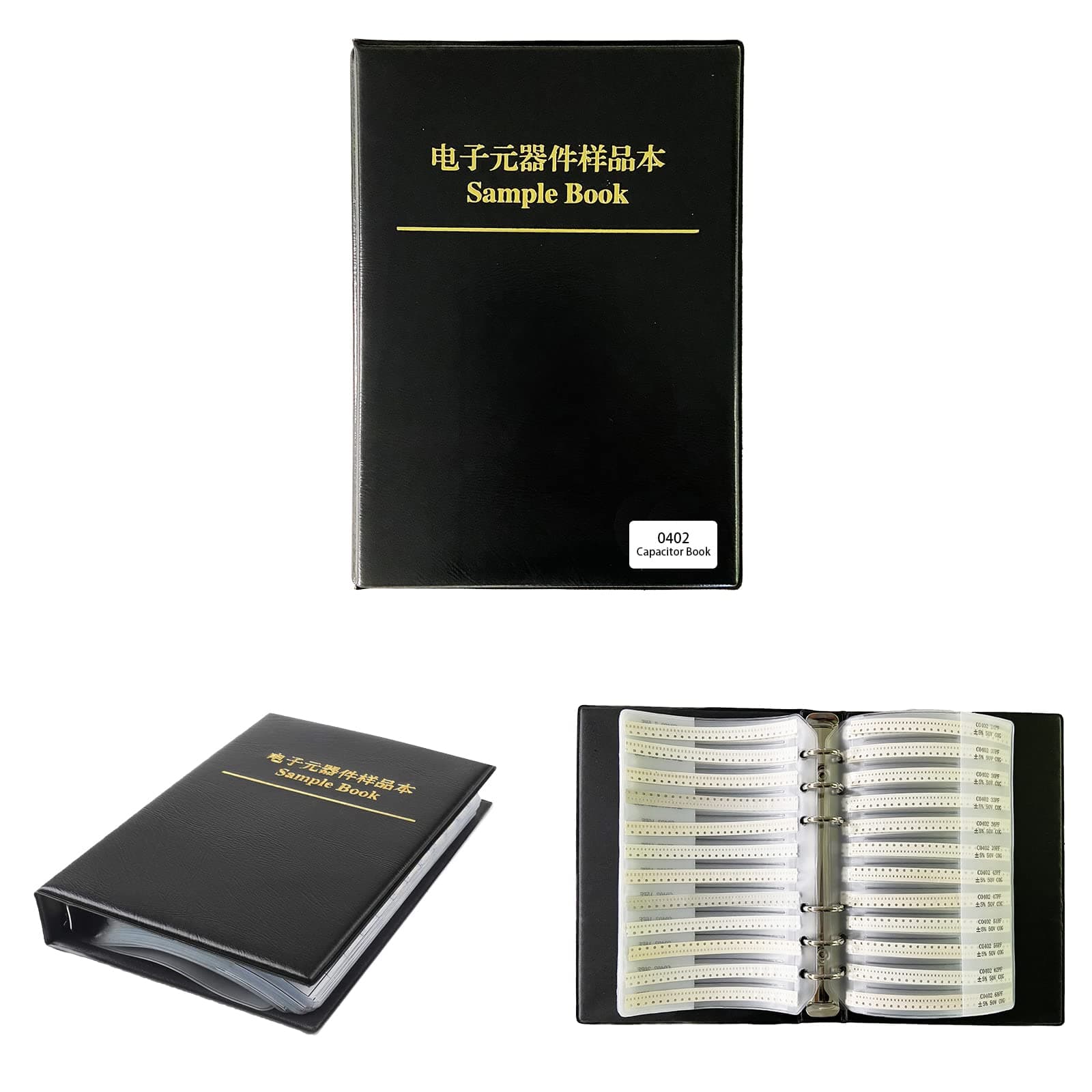 Capacitor 0402 (0.5pF-1uF) 80 Value x 50pcs = 4000pcs SMT Capacitor Kit SMD Combo Sample Book Electronic Components